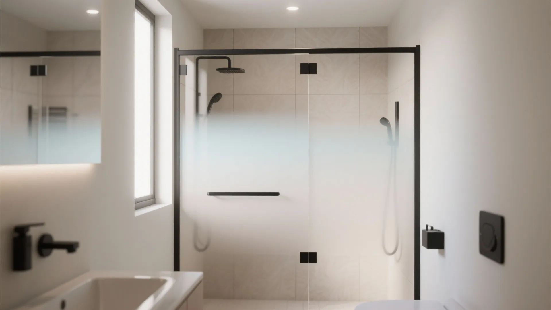 Frosted or Etched Glass for Soft Privacy
