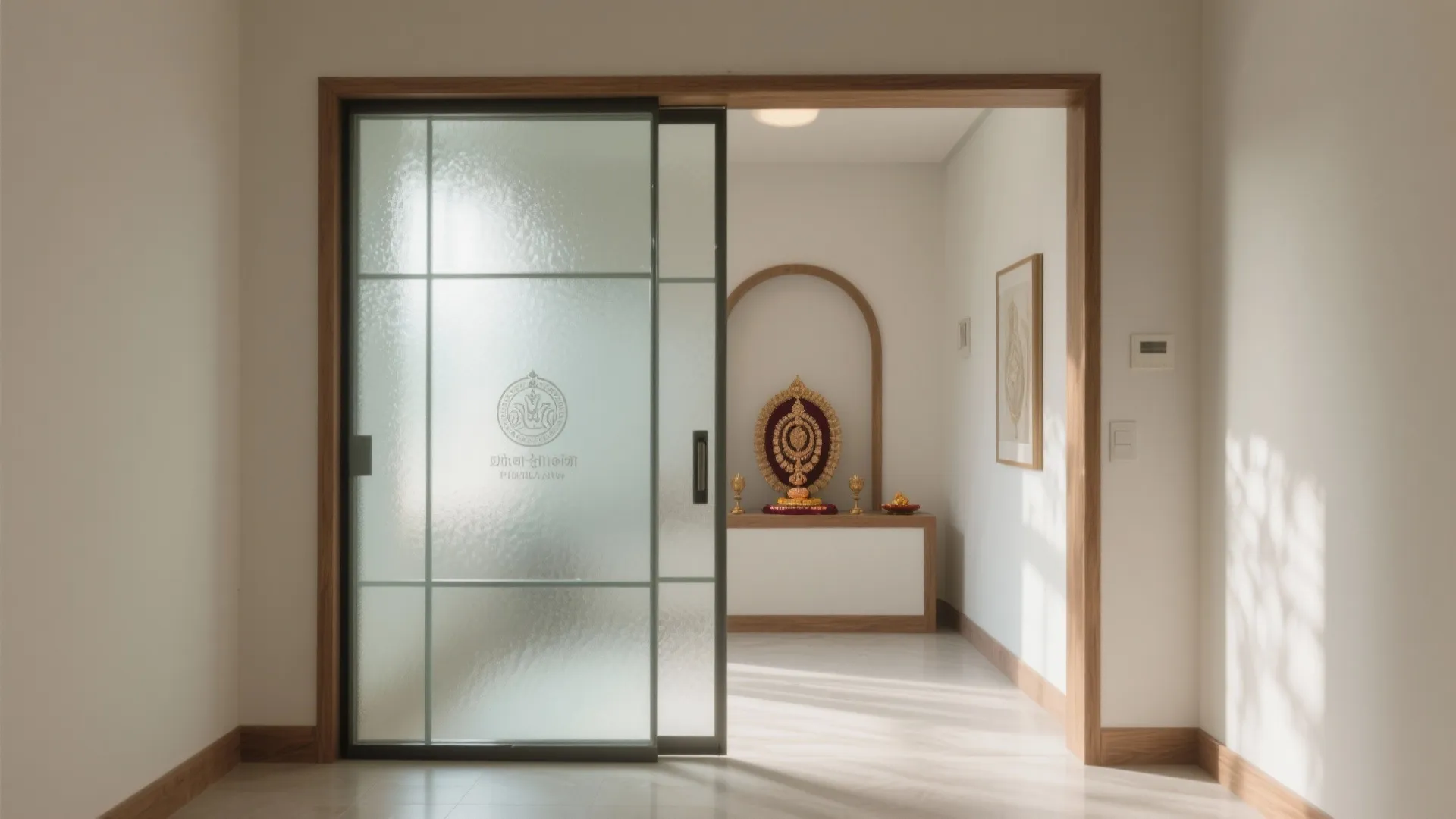 Minimal Frosted Glass Elegance