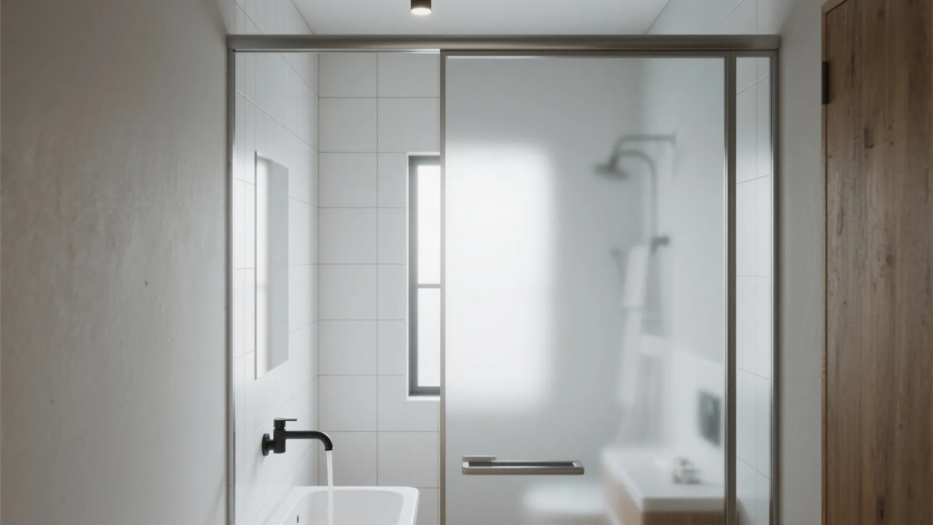 Frosted Glass Sliding Door: Light and Privacy