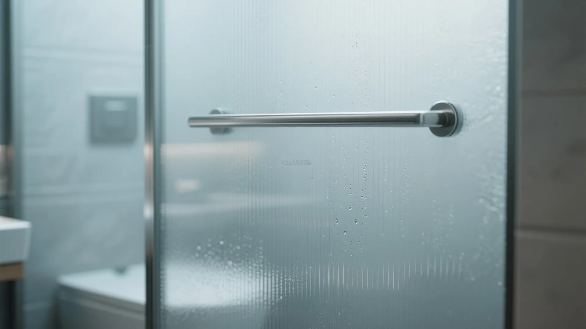 1. Frosted glass sliding door