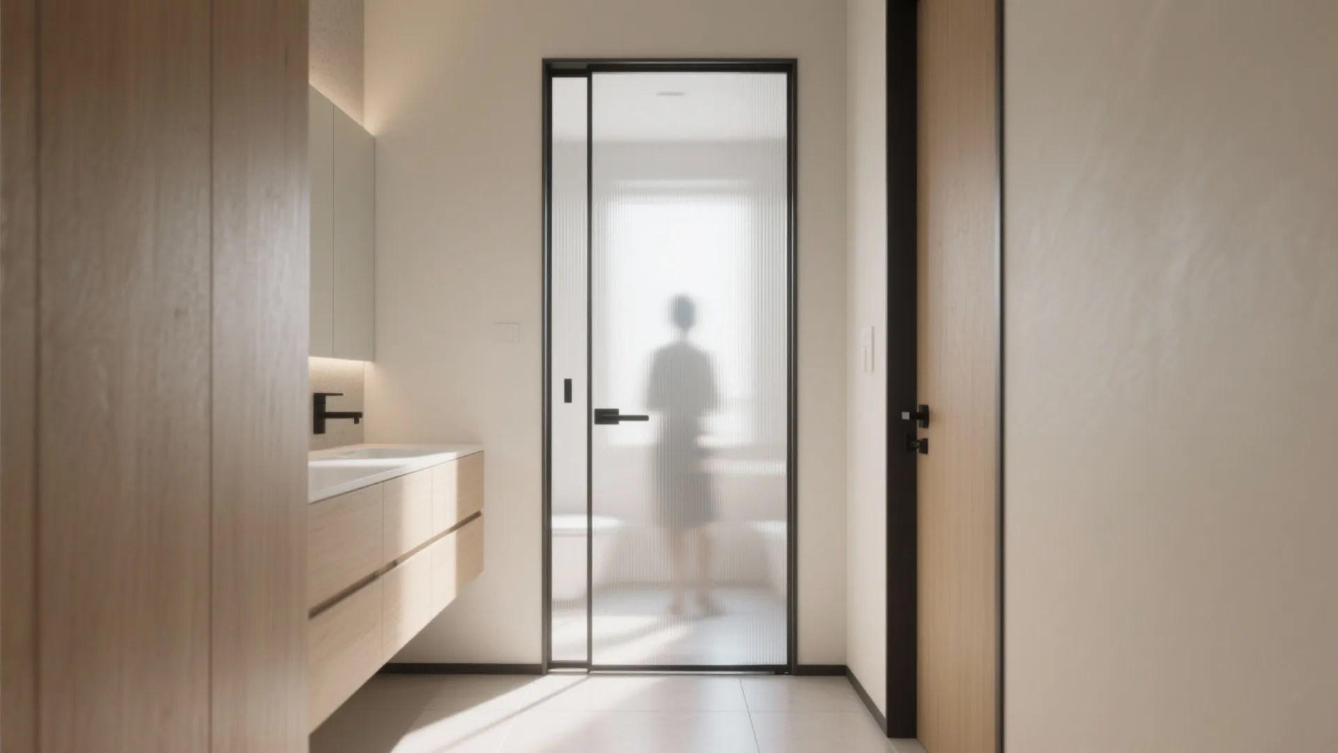 Frosted Glass with Slim Frames