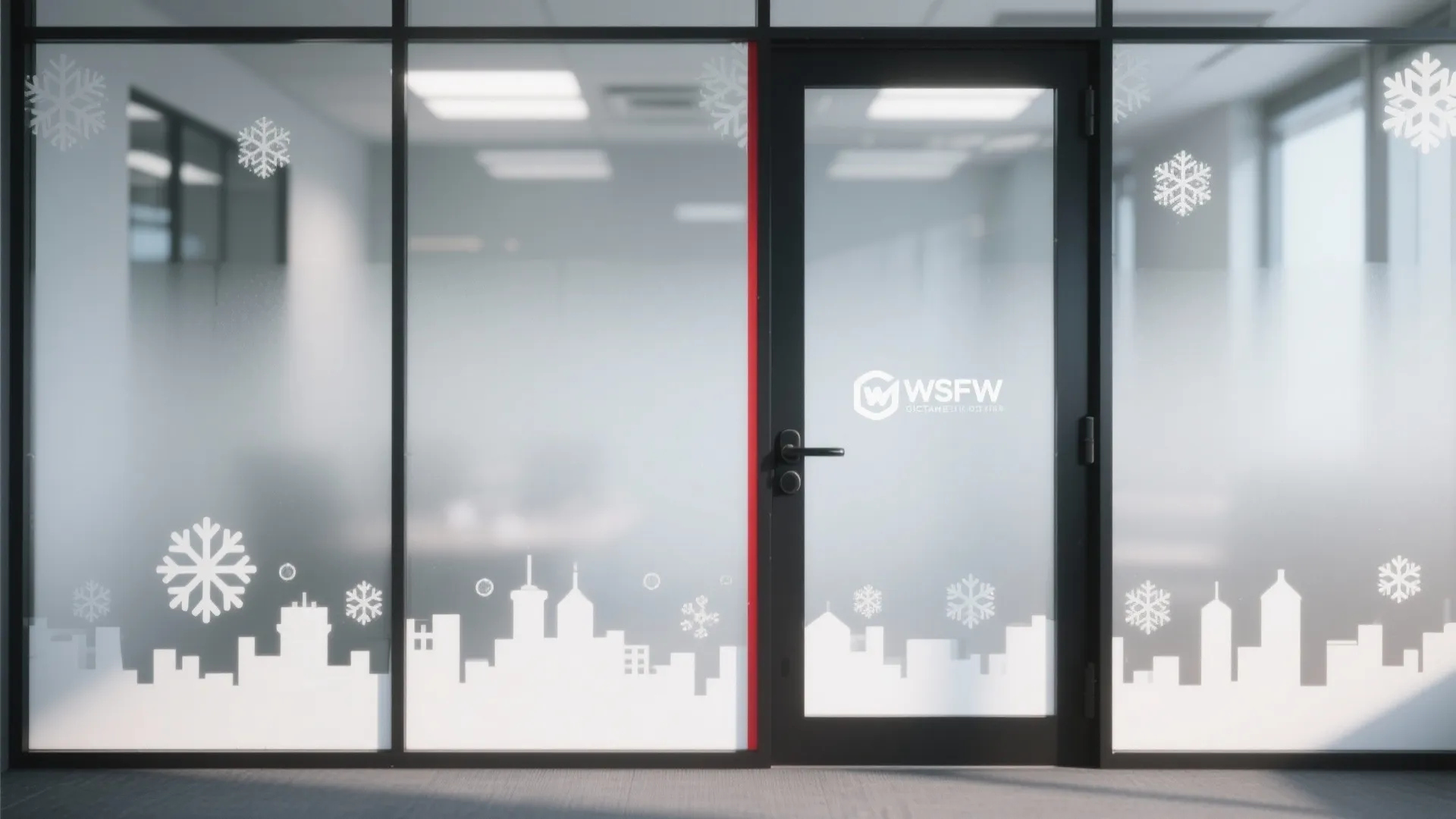 3) Frosted Vinyl Story (for Glass Doors)