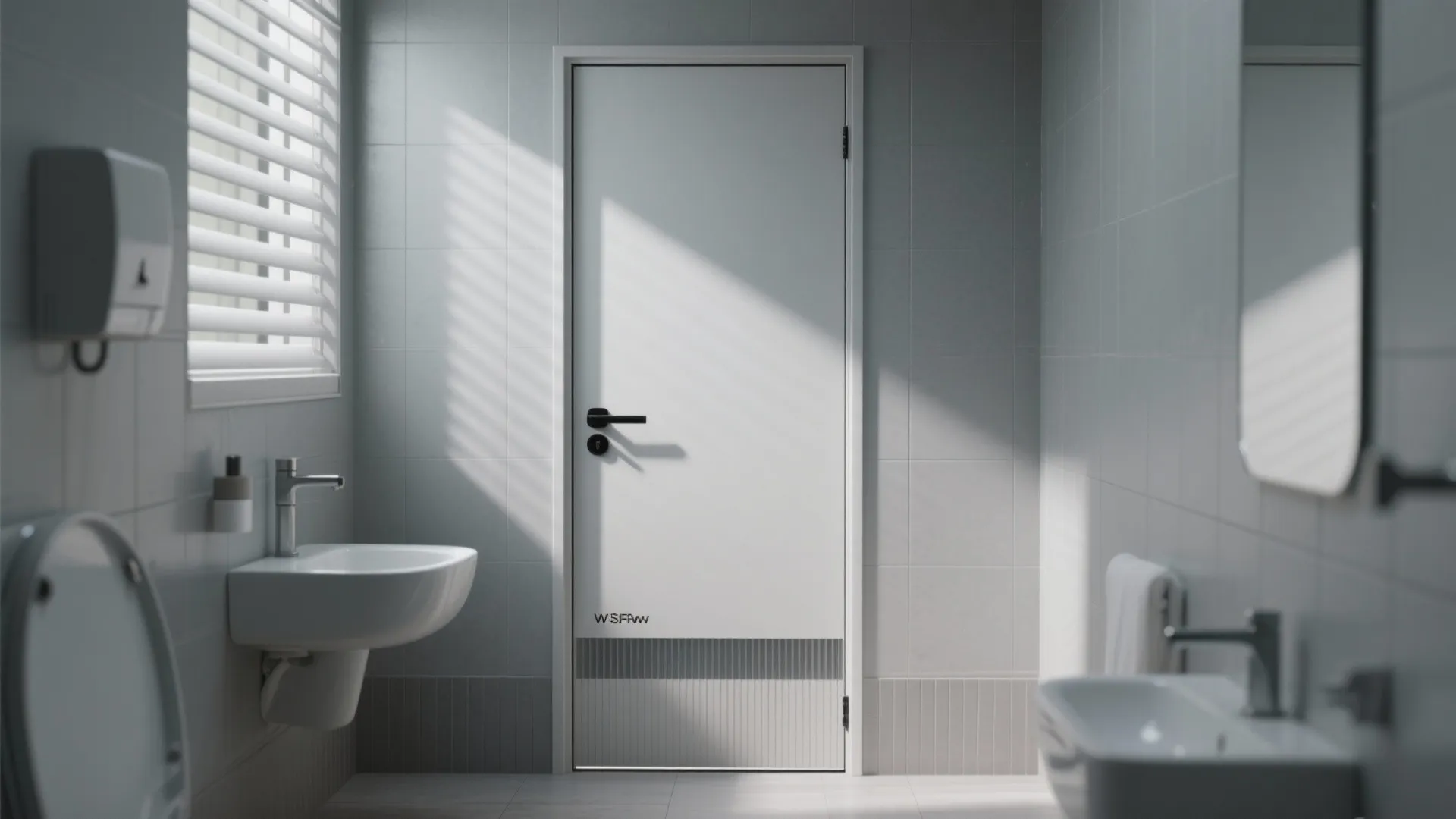 Ventilated FRP Door with Slim Louver Strip