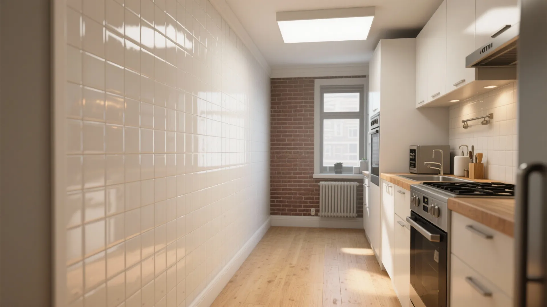 5. Full-height Tile Accent Wall