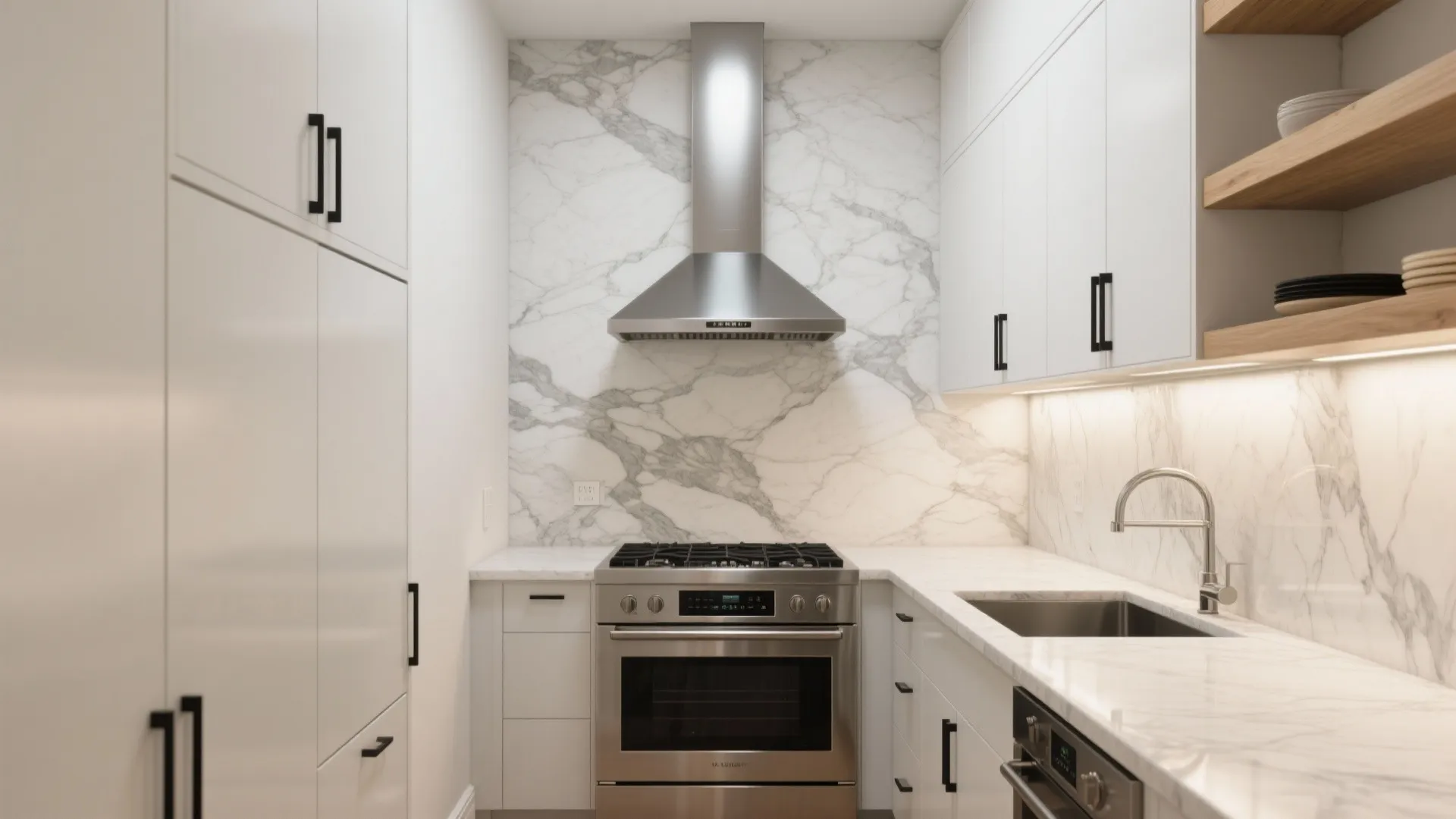 Full-Height Kitchen Backsplash: Function Meets Sculpture
