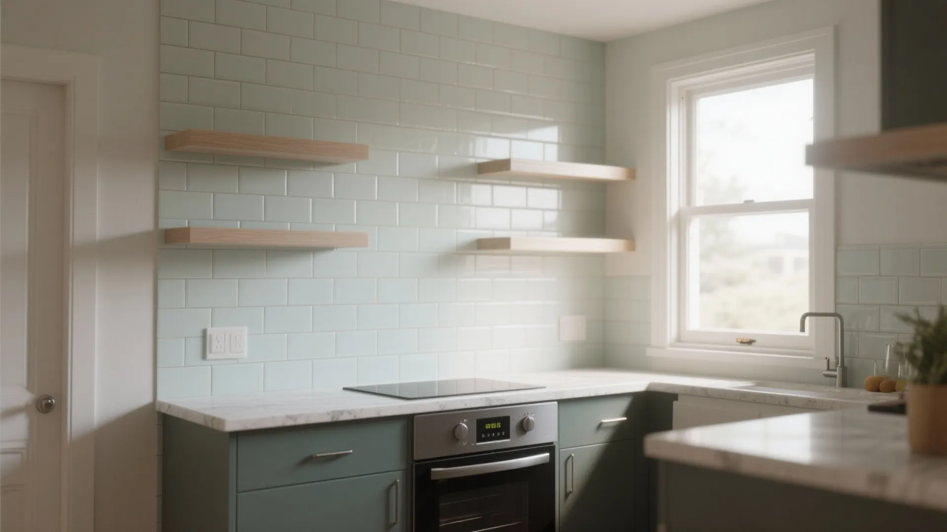9. Full-Height Backsplash