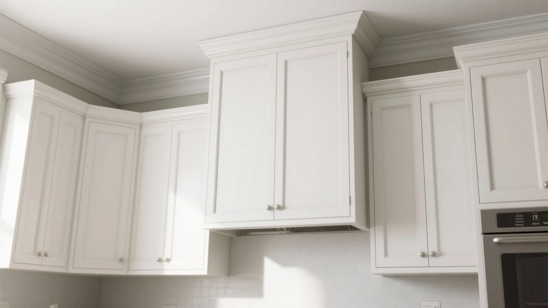 2. Go full-height with simple crown molding