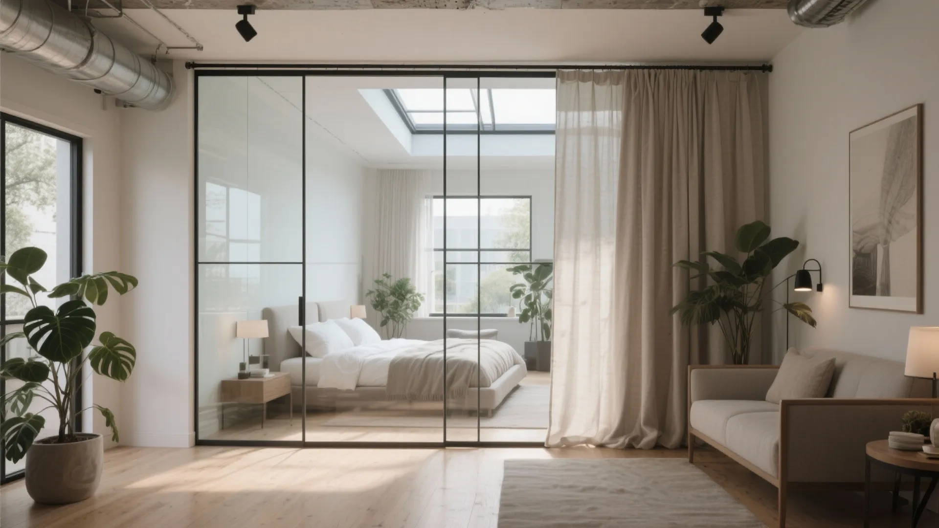 Floor-to-Ceiling Glass Room Dividers