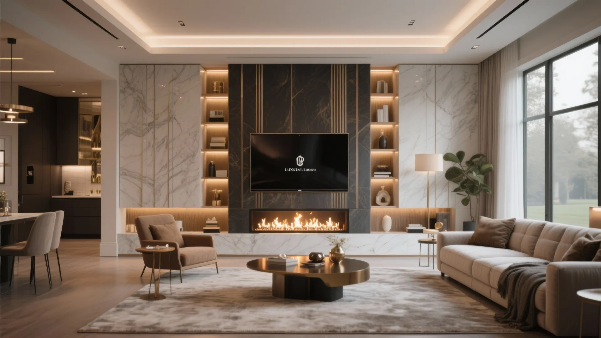 Full-Height Media Wall