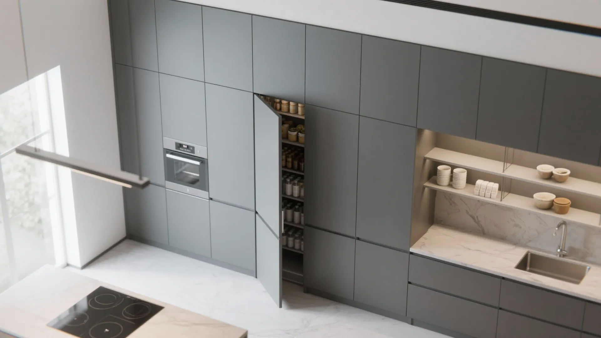 Full Height Pantry Concealment