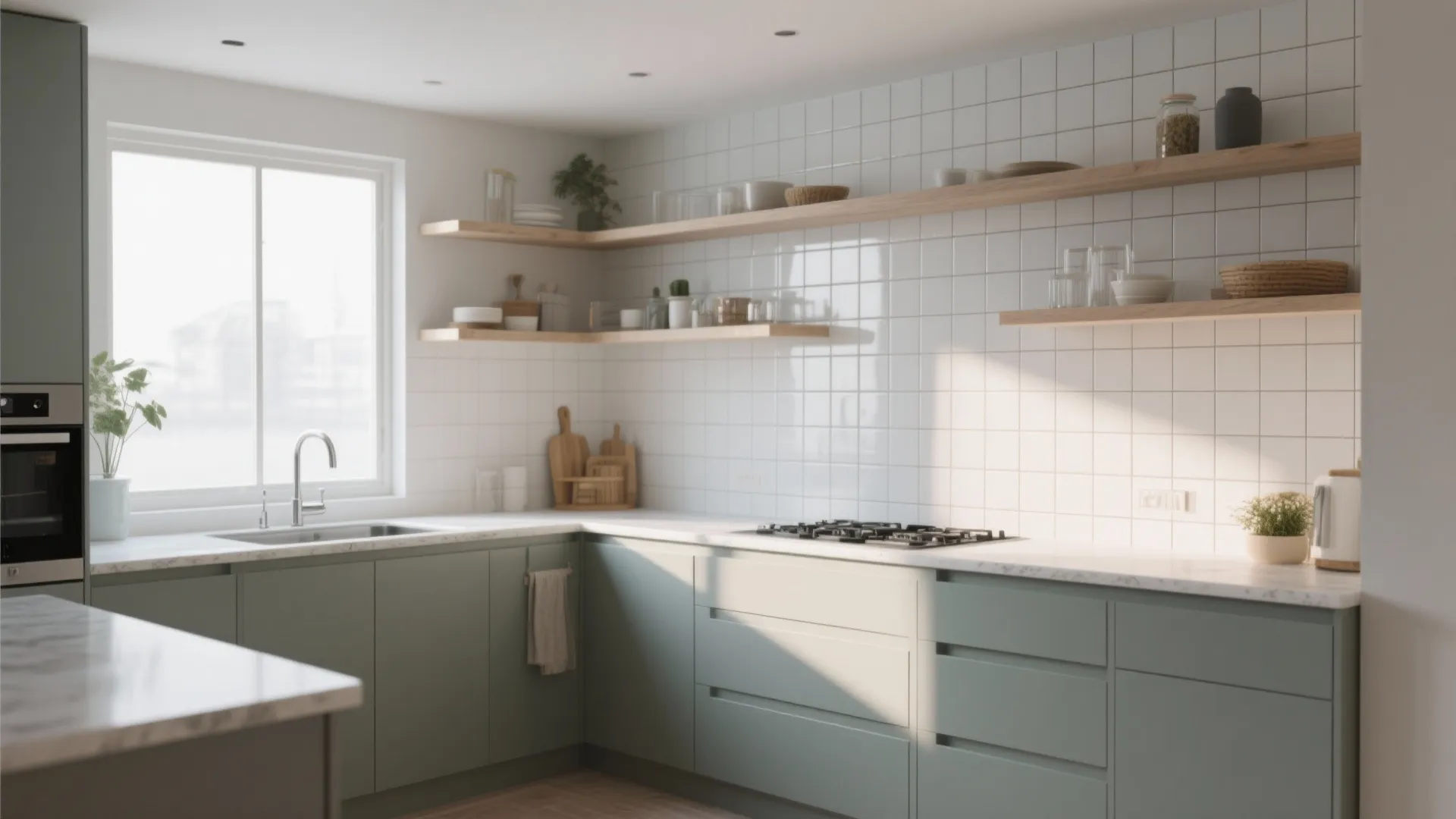 10. Full-Height Tile Walls