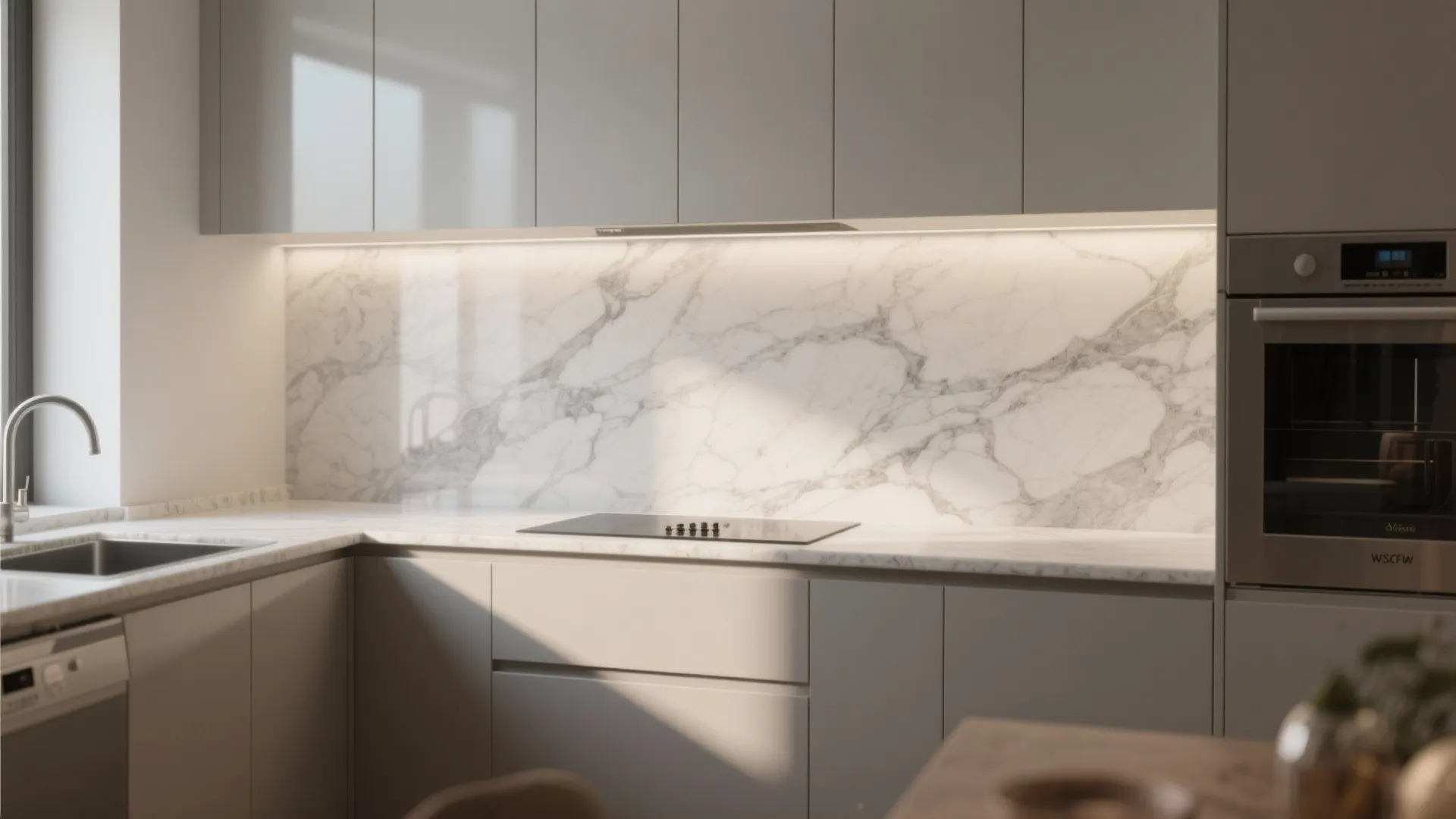 2. Full Slab for Seamless Luxury