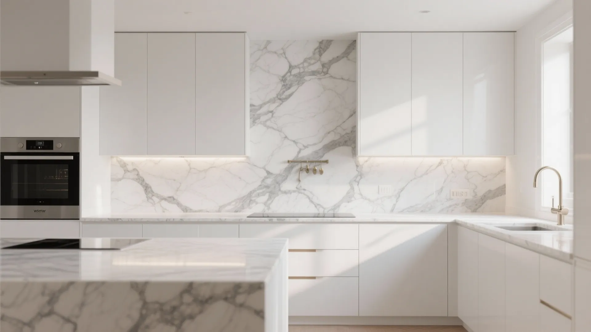 2. Full Slab Splashback