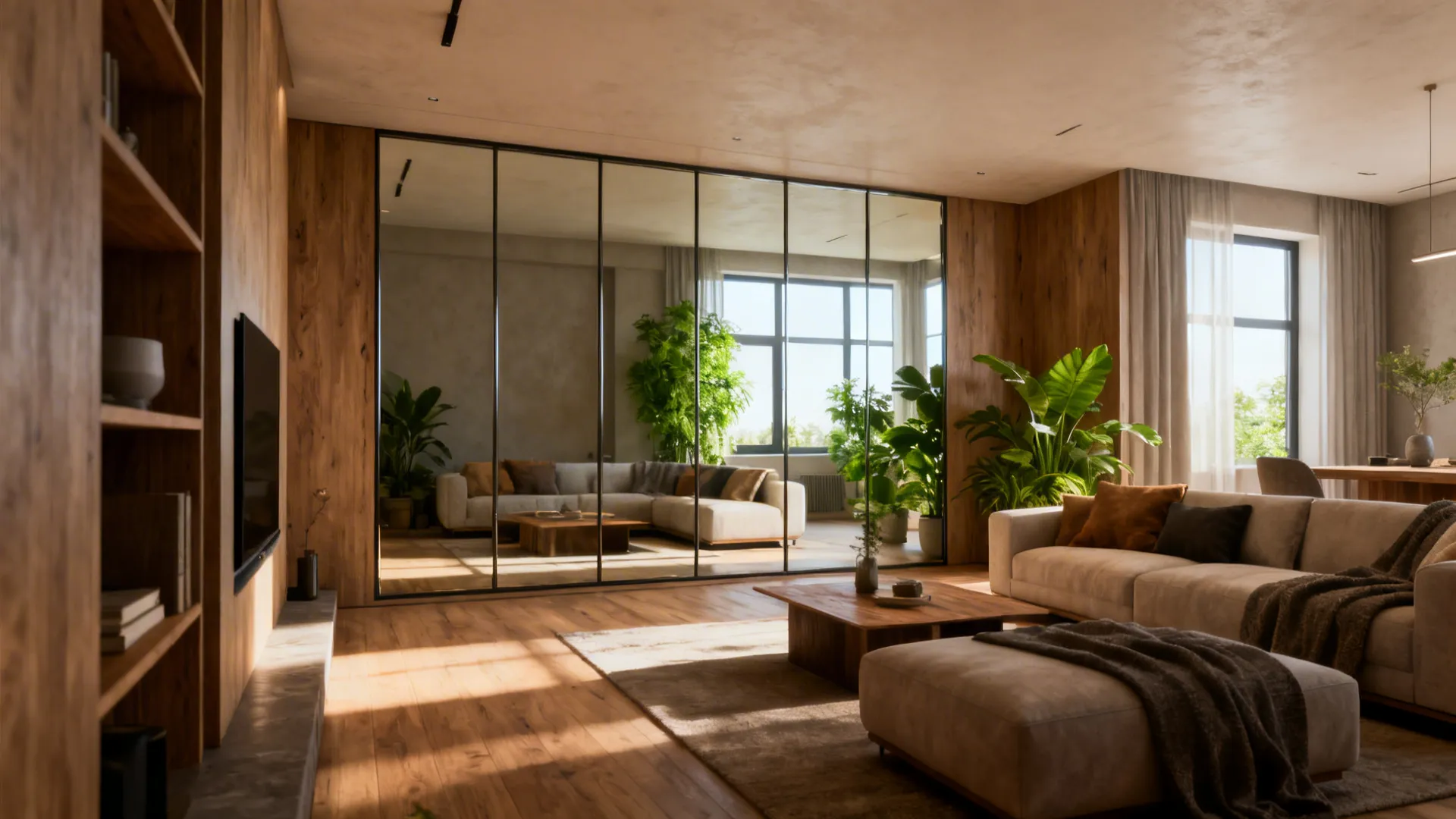 Extra Large Mirrors: 5 Living Room Ideas