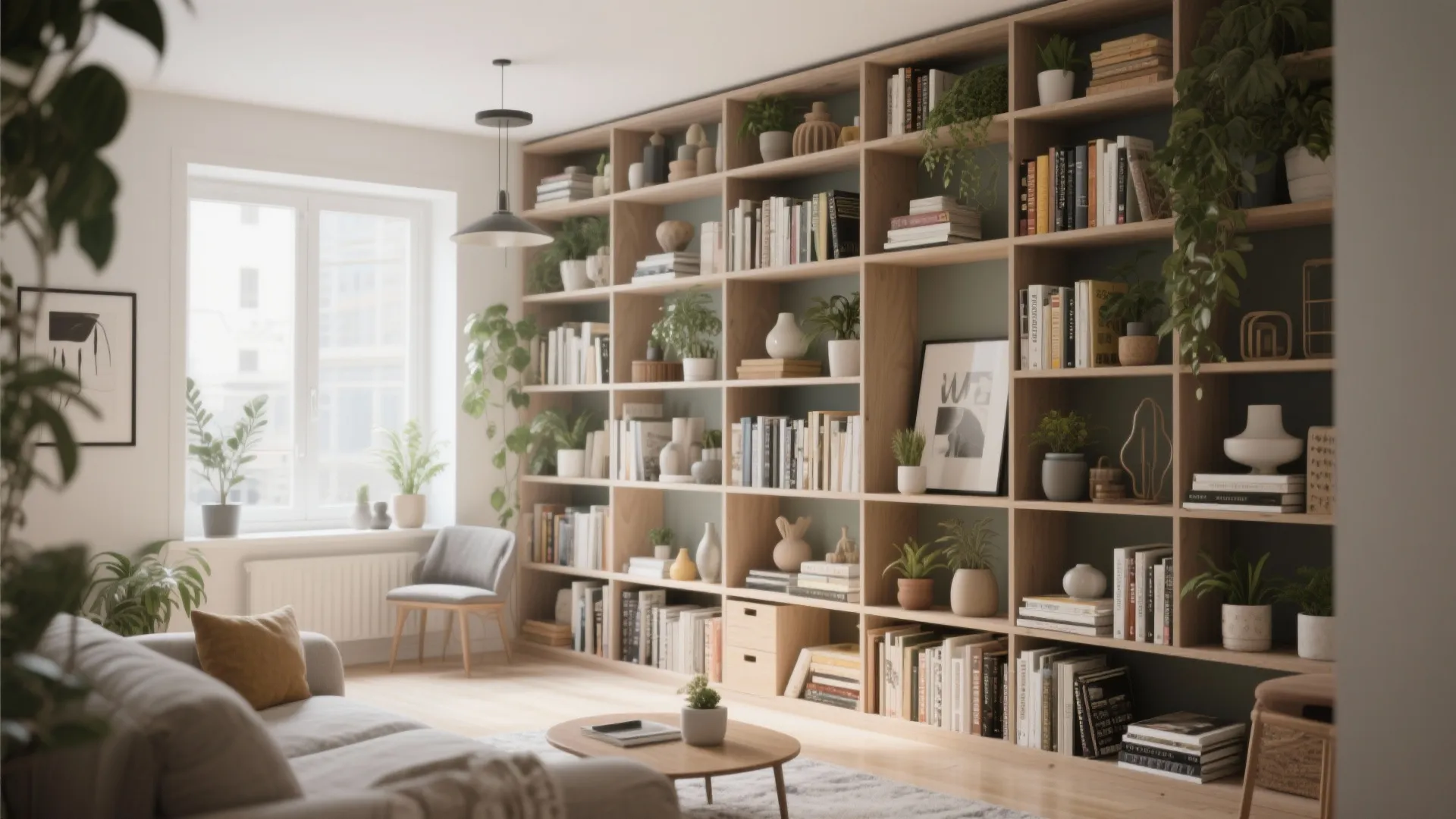 3. Full Wall Shelving System