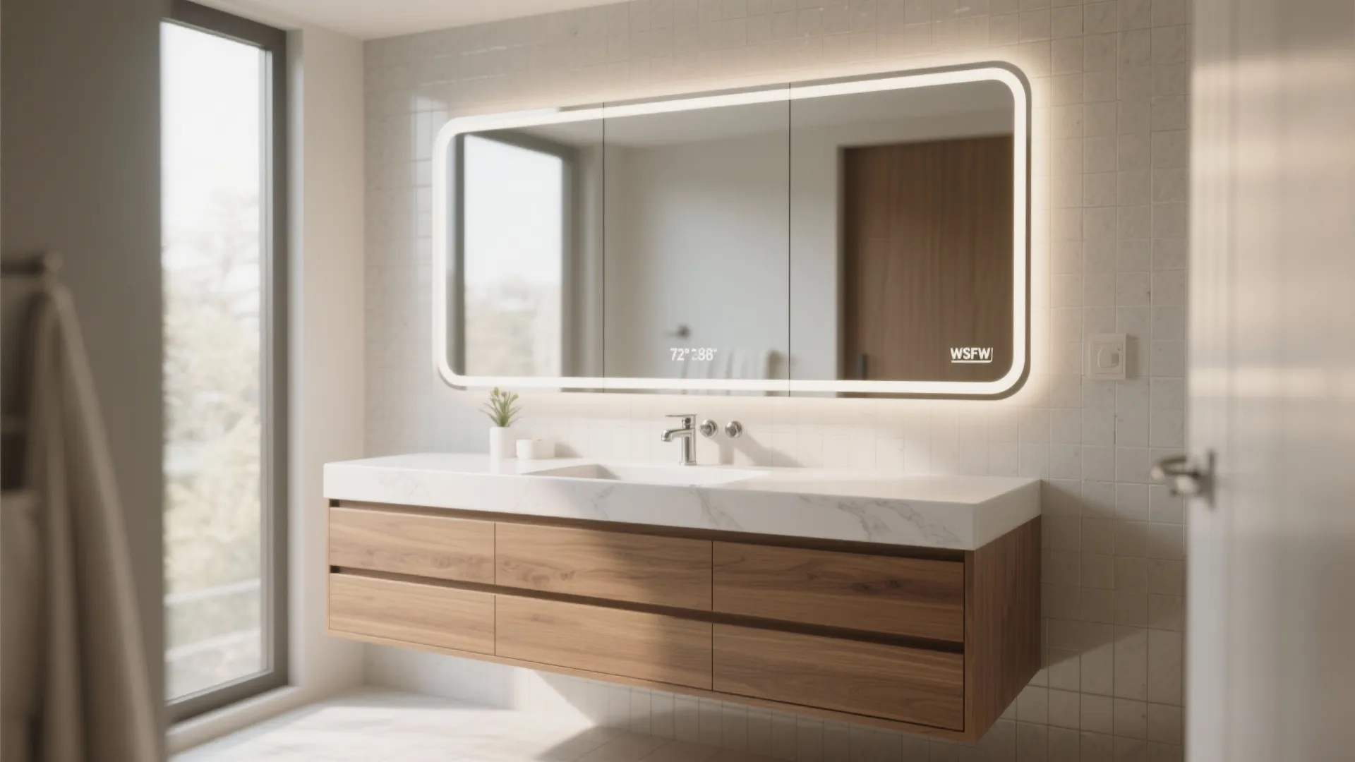 1. Full-Width Statement Mirror