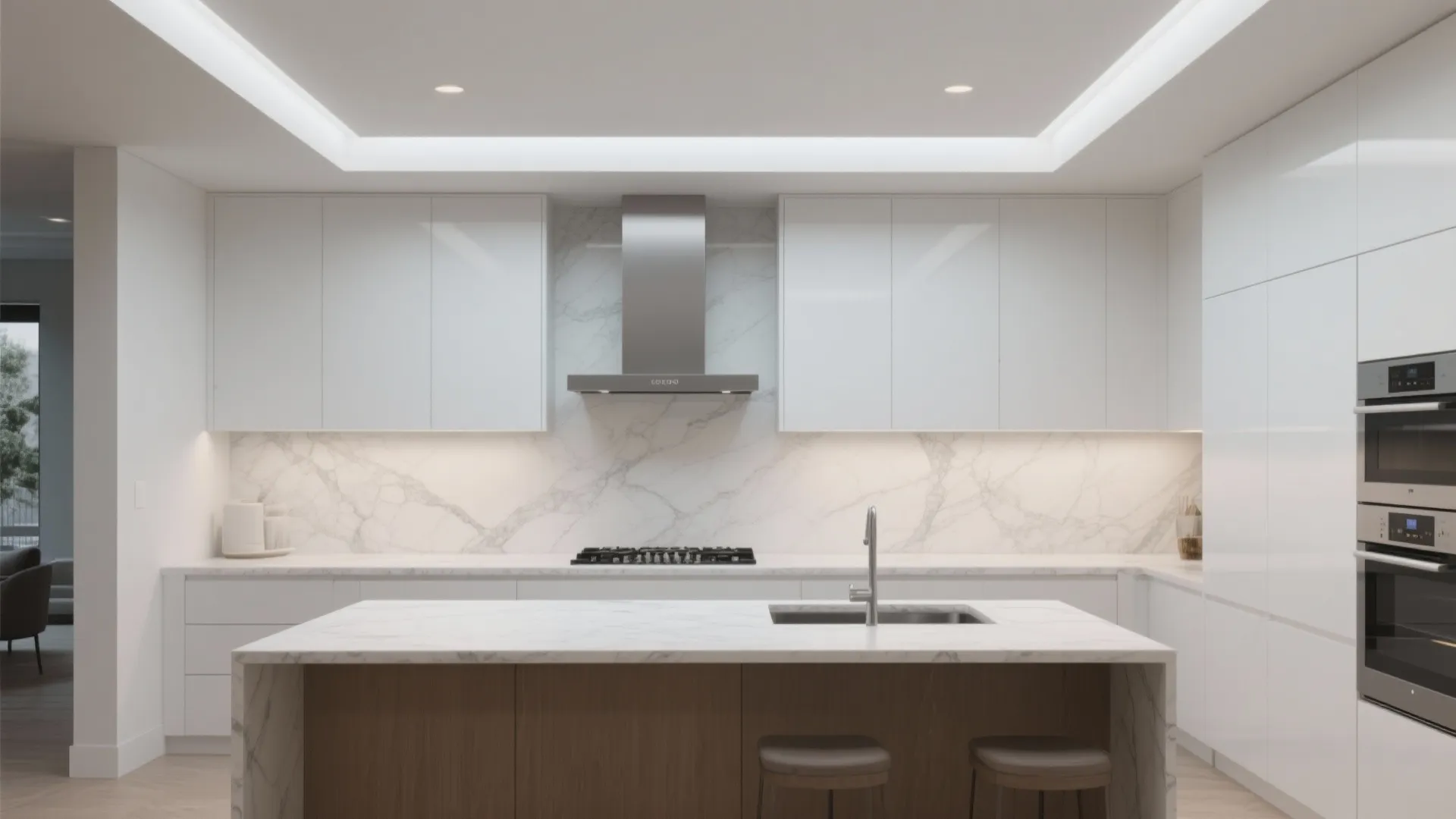 5. Full-Height Counter-to-Ceiling Feature