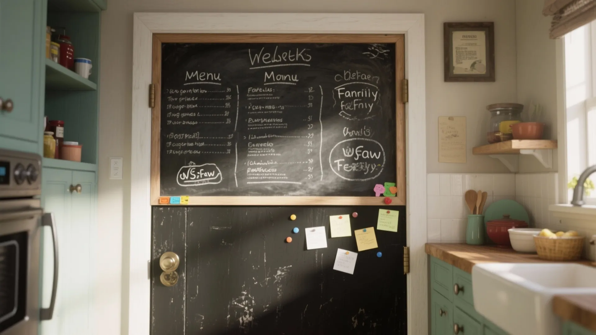 5. Functional Finishes — chalk, magnetic, or washable paints