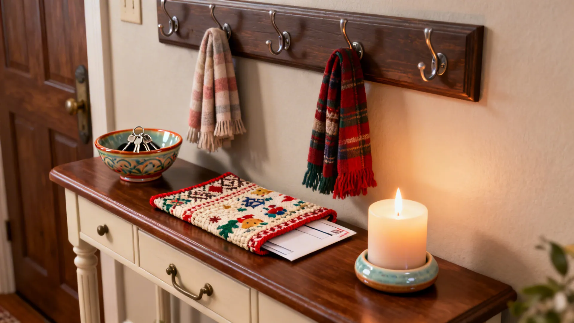 5. Functional Festive Drop Zone