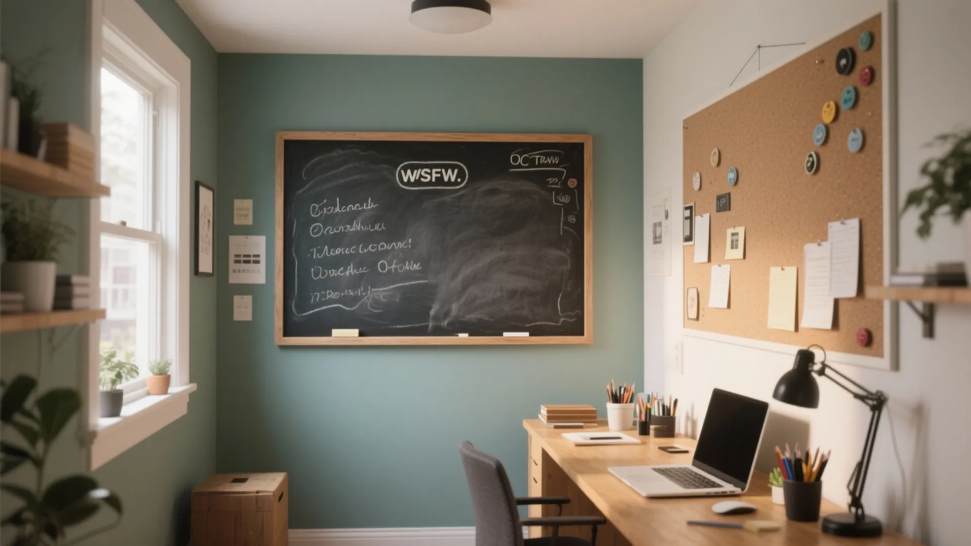 4. Functional Paint — Chalkboard, Magnetic, or Washable