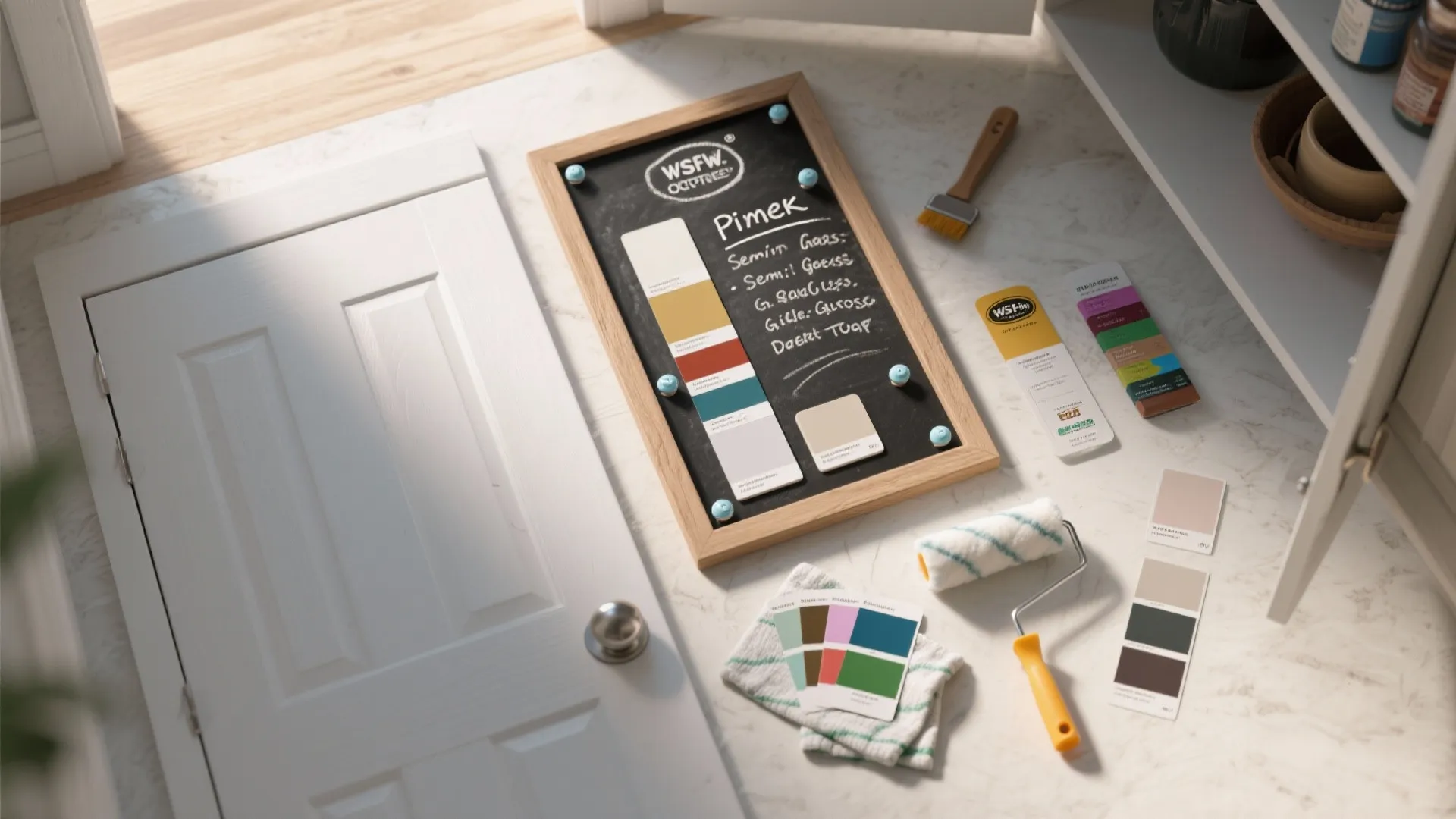 4. Functional paint: chalkboard, magnetic, and protective finishes