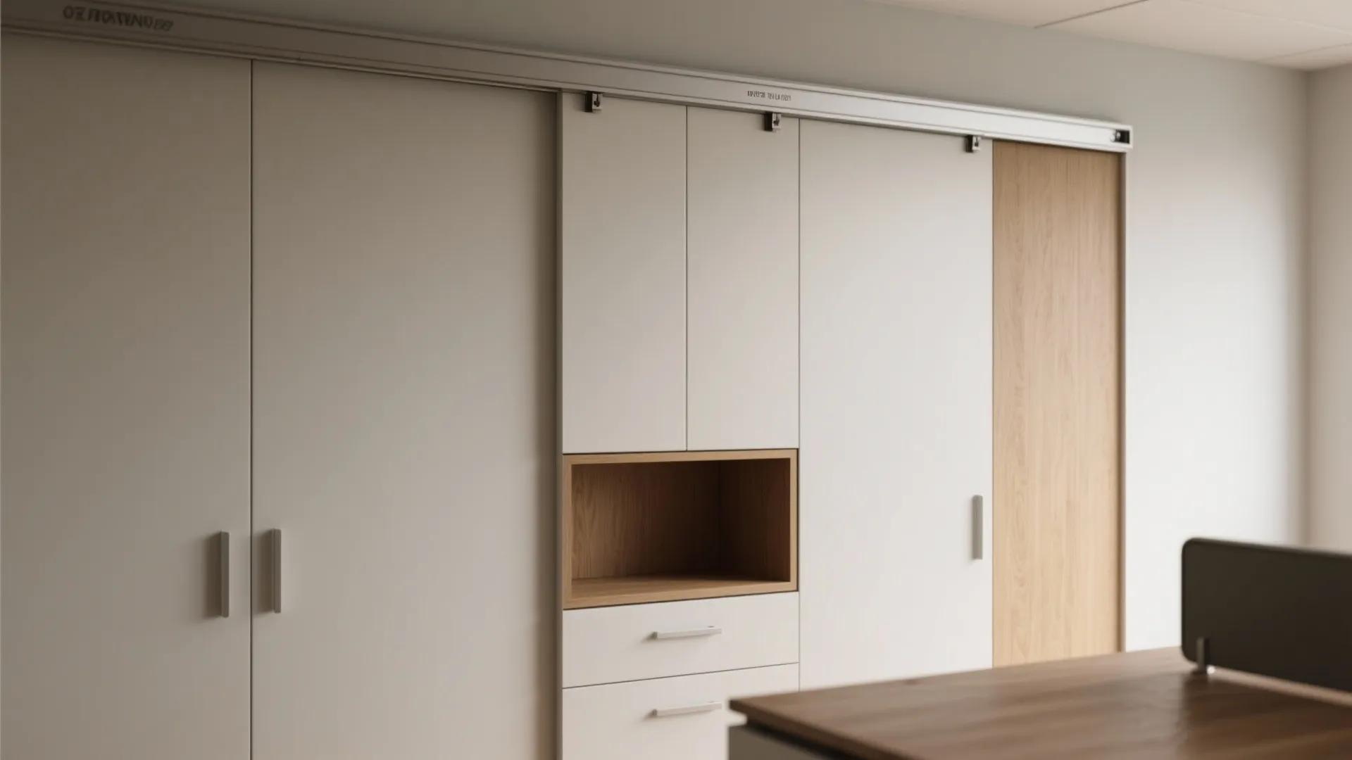 5. Functional art: painted panels with integrated storage