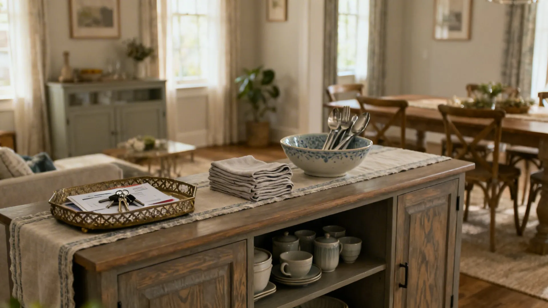 2. Functional Display: Trays, Bowls and Stations