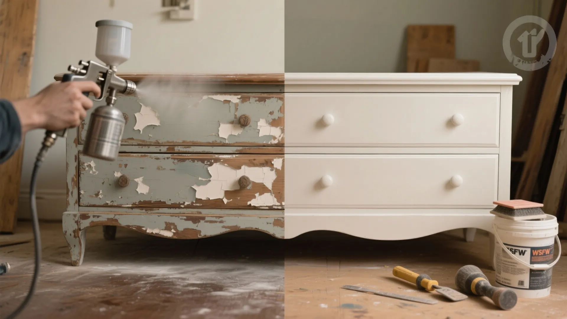 3. Refinish furniture and cabinetry for a boutique look