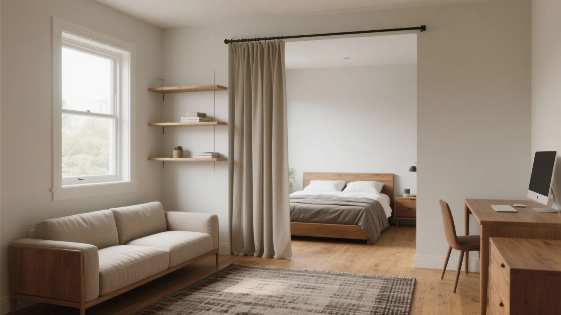 1. Carve zones with furniture, not walls