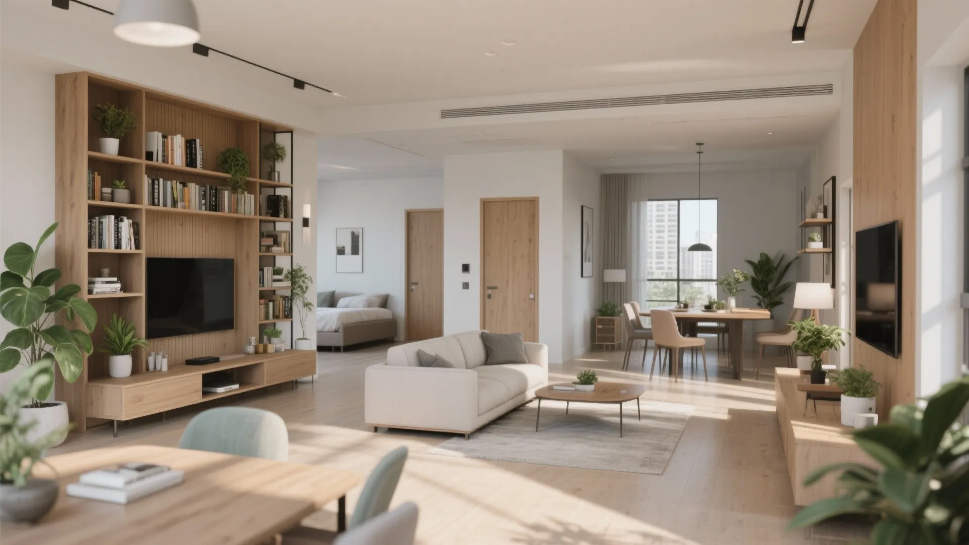 2. Create zones with furniture, not walls