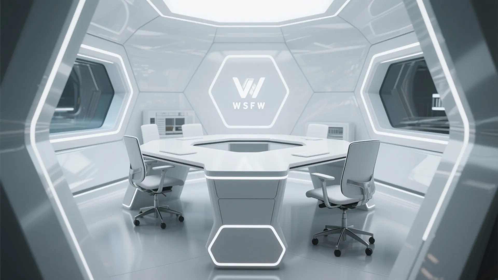 9. Futuristic Desk Shapes