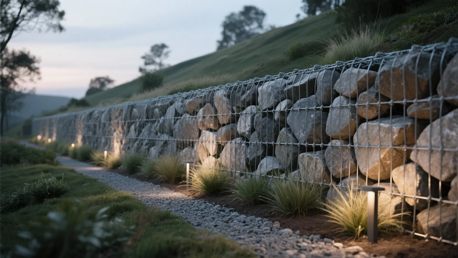 Gabion Edge Walls (Rock-Filled, Rugged, and Smart)