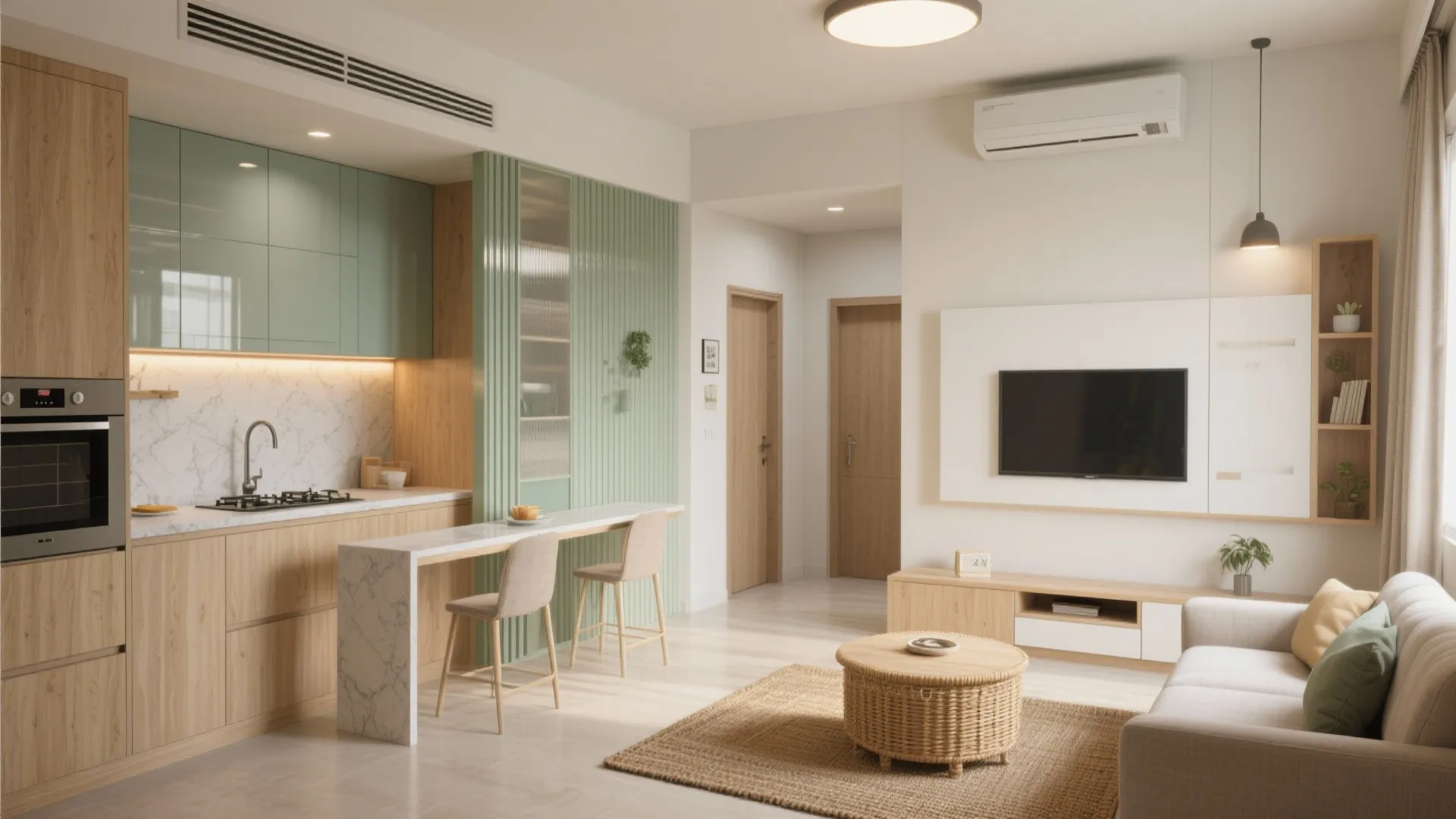 5 design ideas for a 1 BHK flat in Gachibowli Hyderabad: A senior designer’s space-smart plan to elevate a compact home—optimized for storage, light, and daily comfort