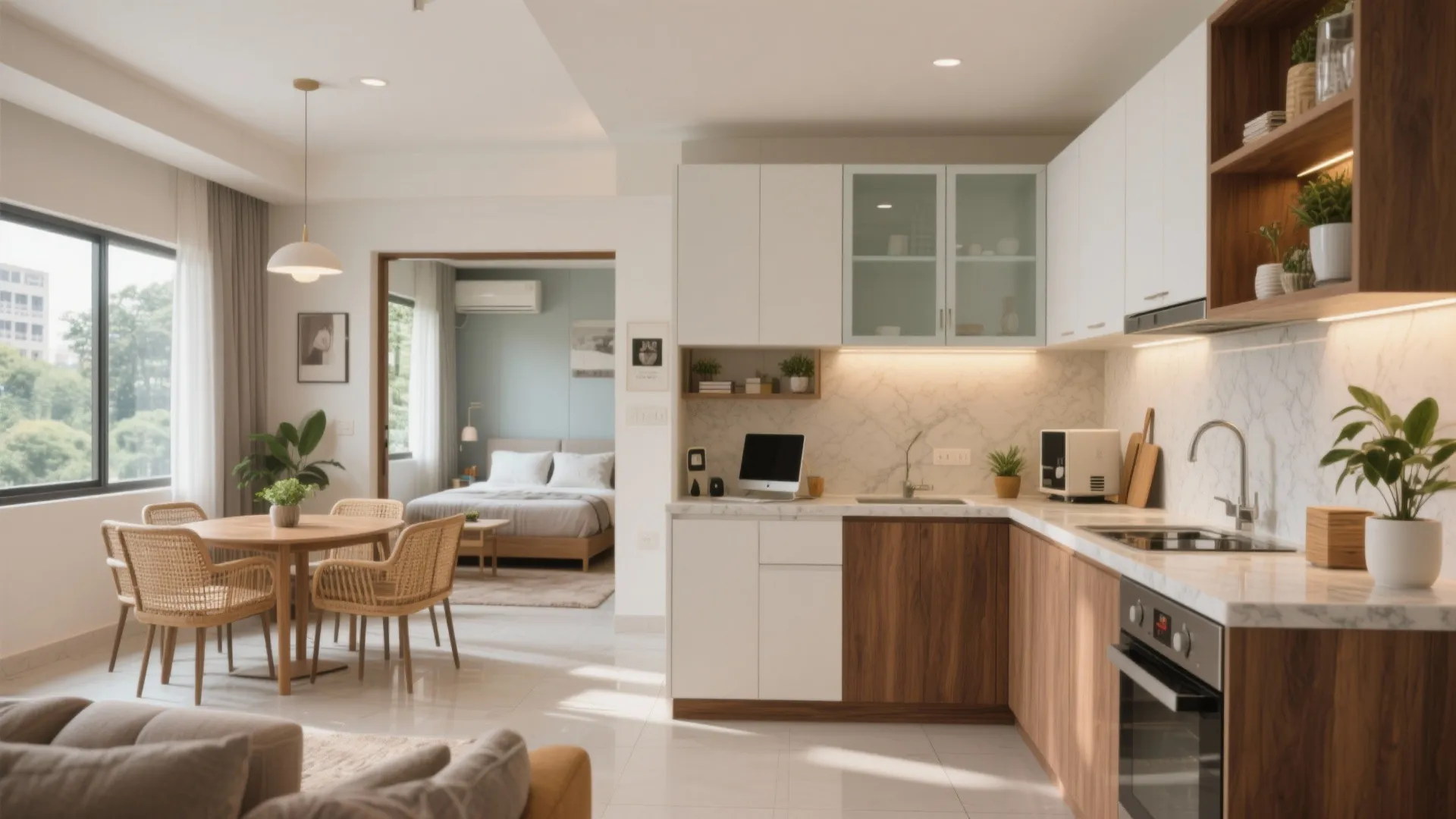 2 BHK Flats in Gachibowli: 5 Smart Design Ideas: Small-space, big comfort: my pro tips to elevate your 2 BHK in Gachibowli