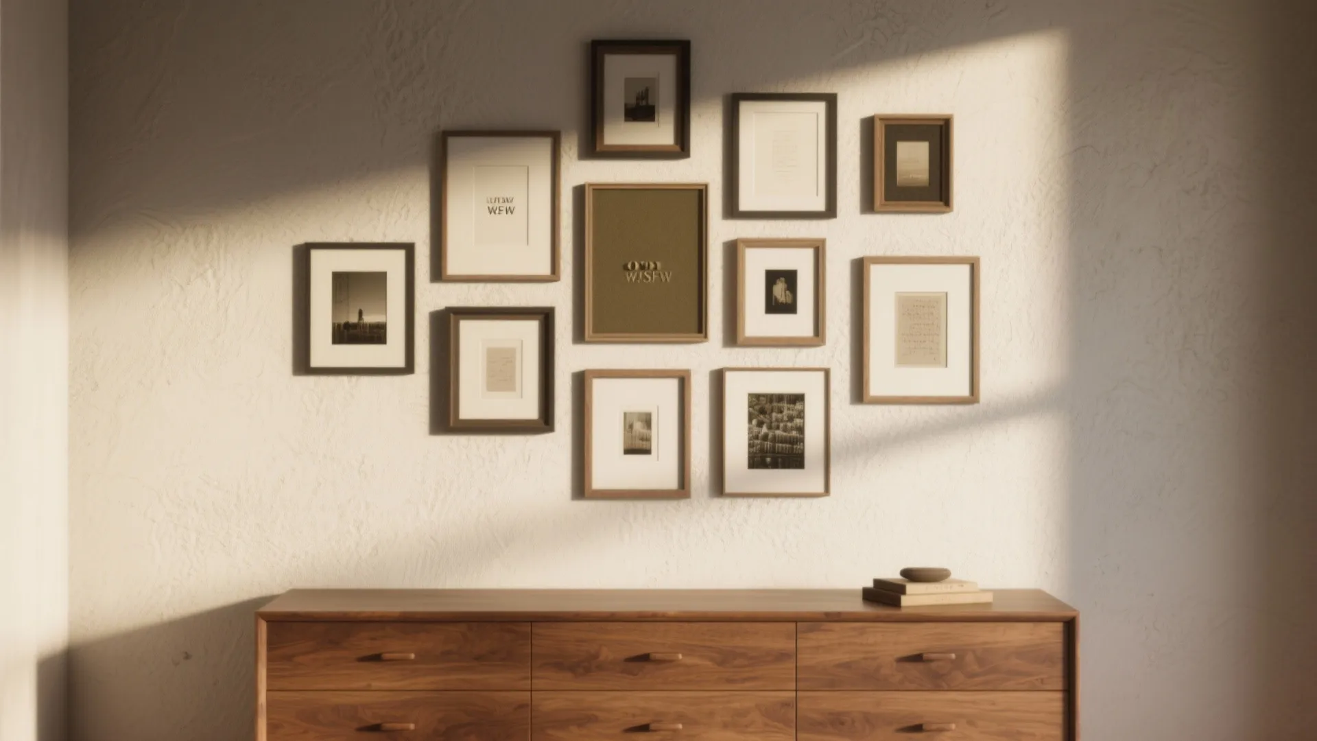 Curated Gallery Above the Dresser