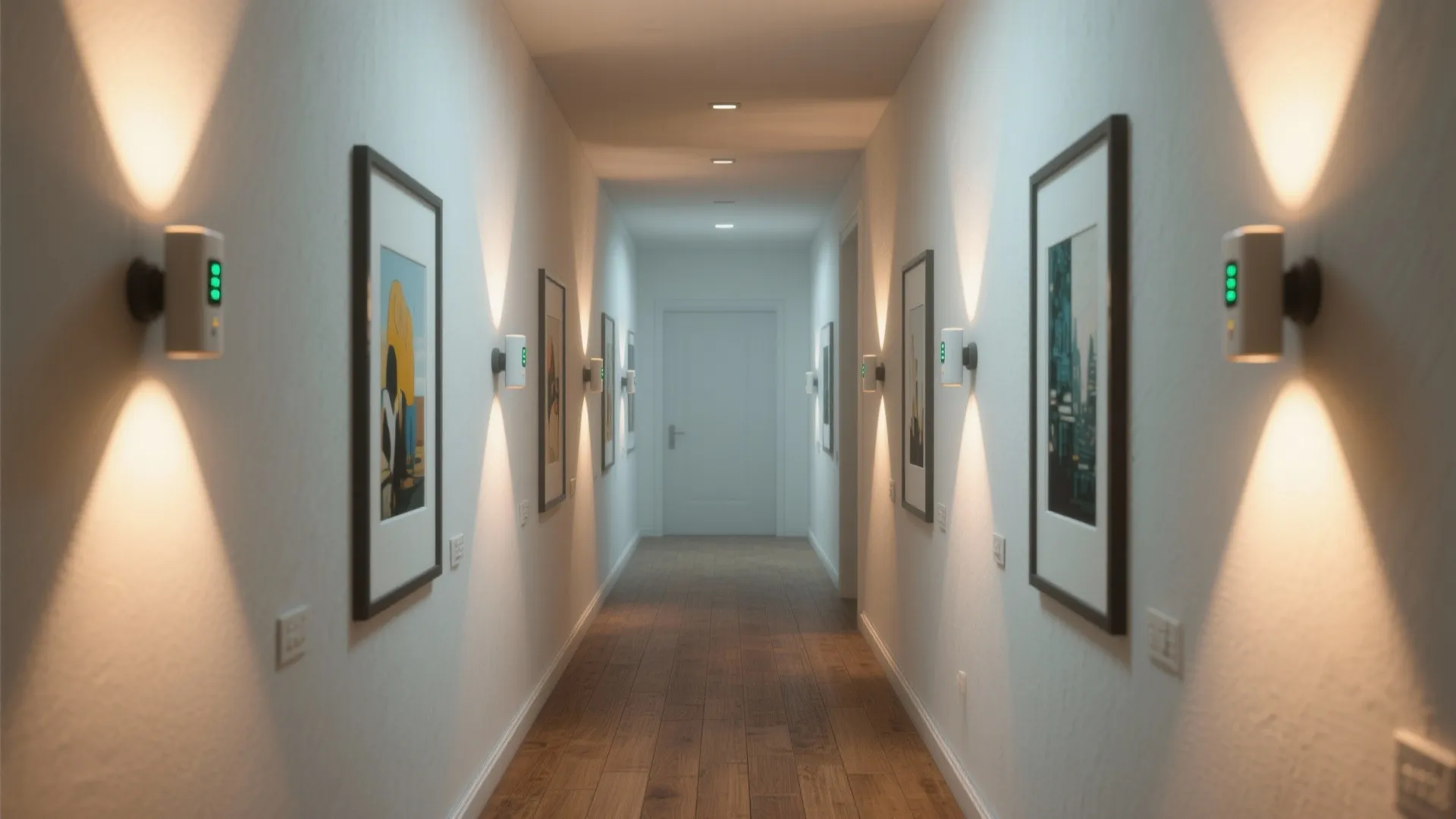 2. Accent-layer battery sconces for gallery walls