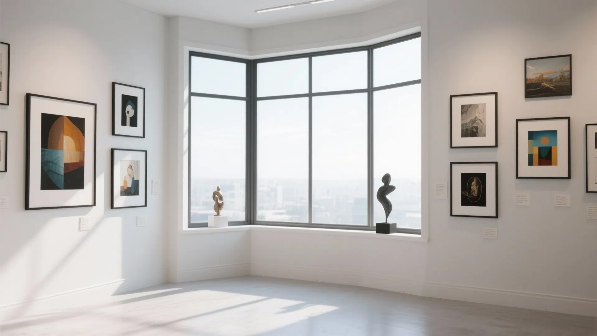 8. Gallery-style Art Display