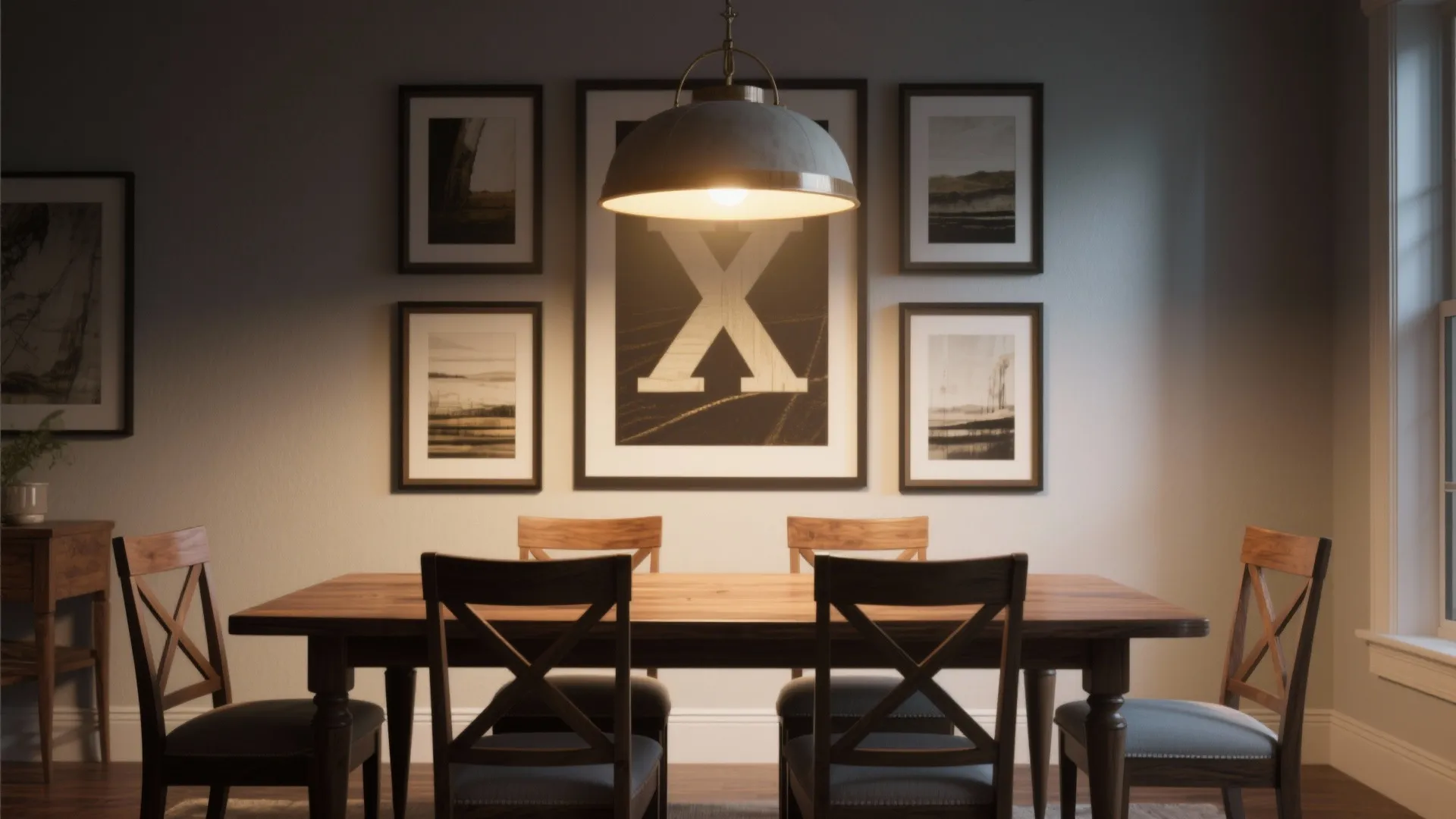 5. Gallery Backdrop: Art and Lighting Focus