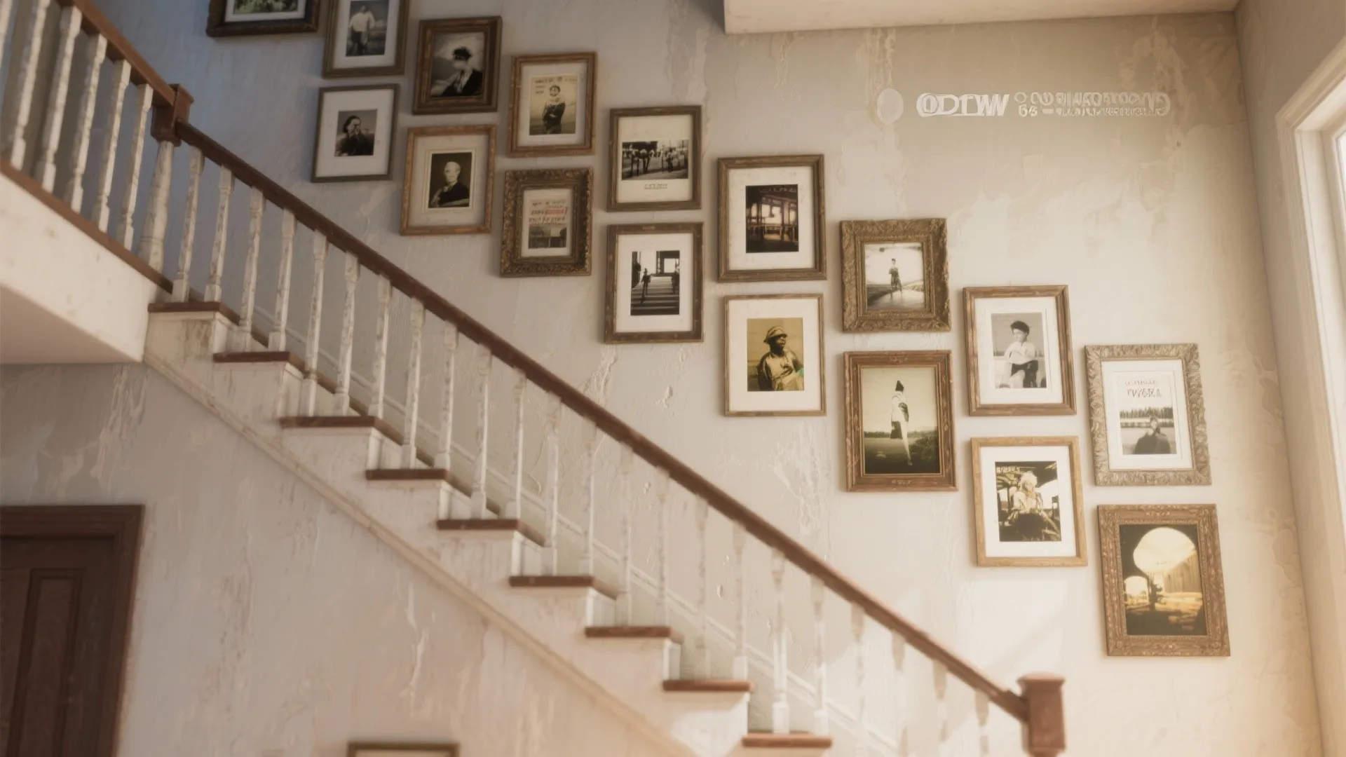 4. Gallery Wall with a Painted Backdrop