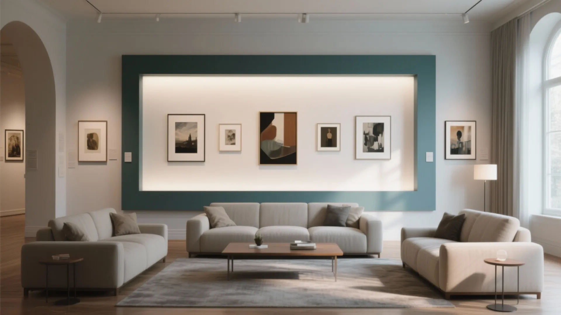 4. Gallery Backdrop: Use Paint to Frame Art