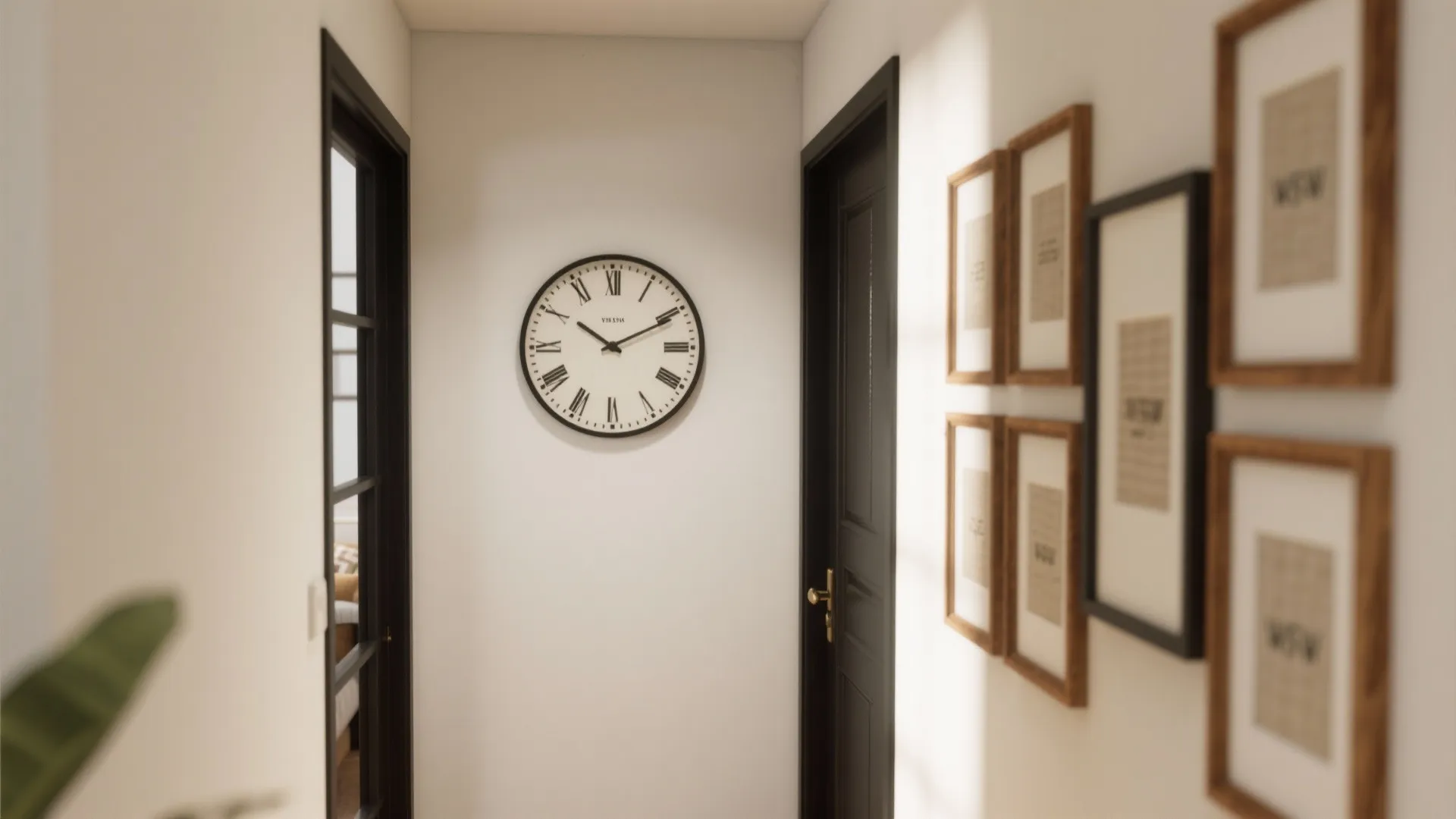 3) Gallery Wall Mix: Clock as the Visual Anchor