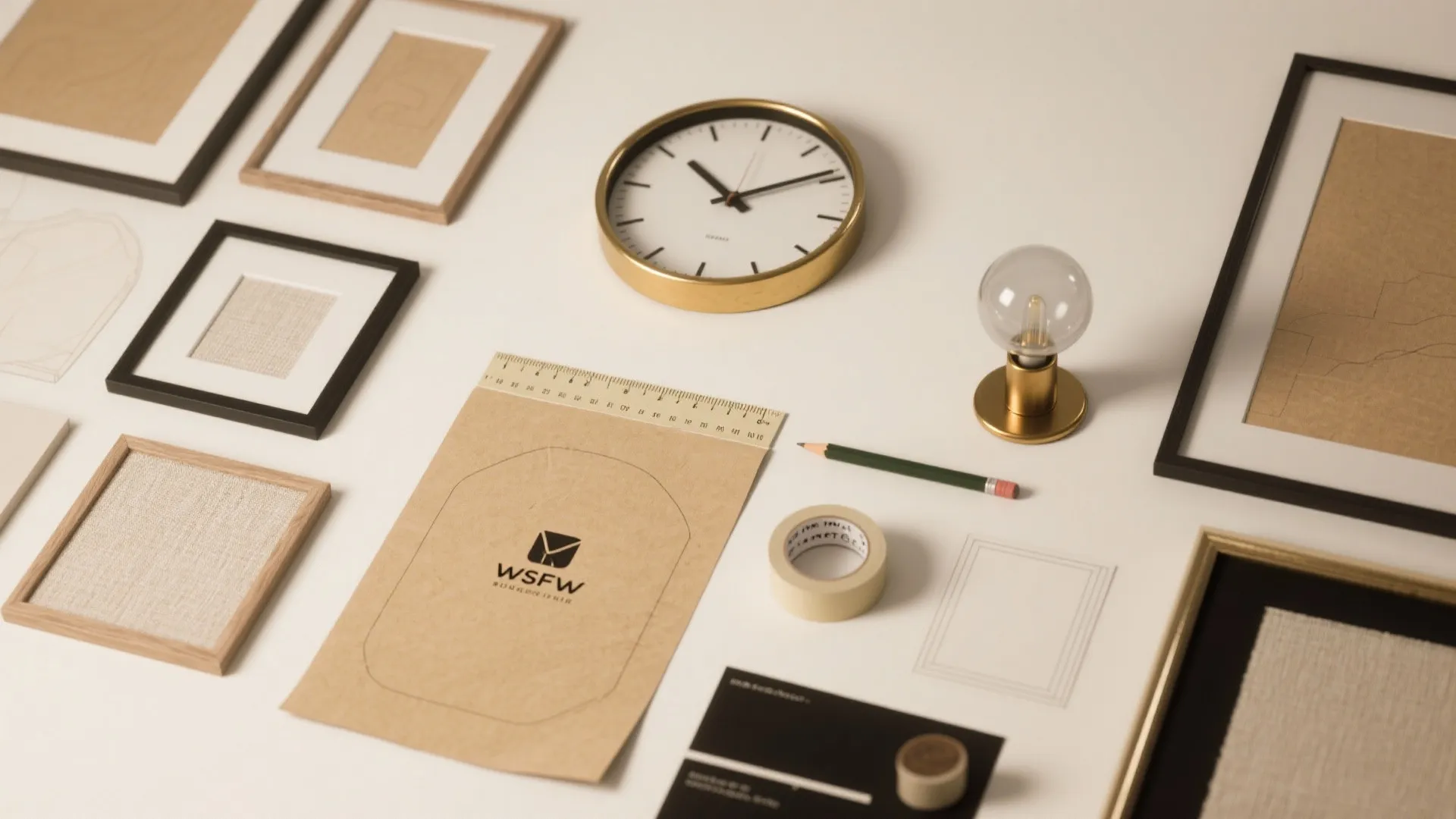 Clock + Gallery Wall composition