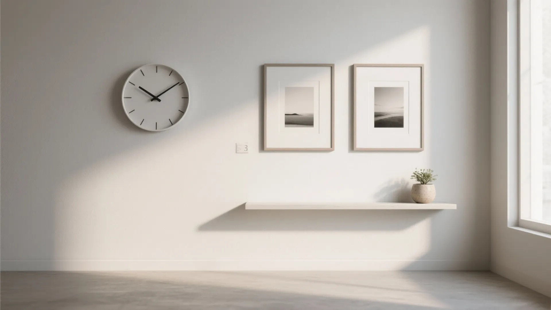 Layered Gallery Walls Anchored by a Clock