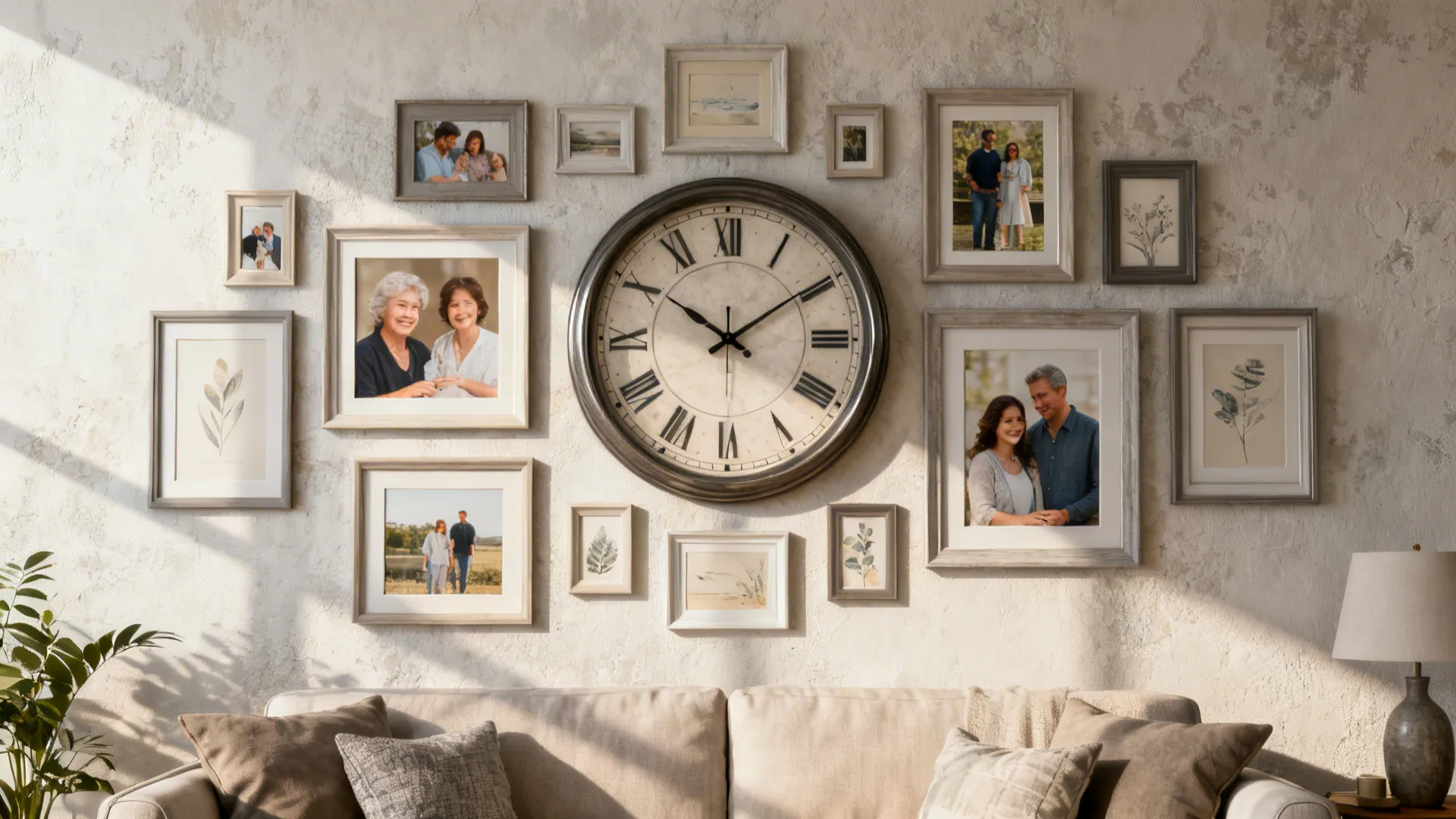 3. Gallery-Style Clock Composition