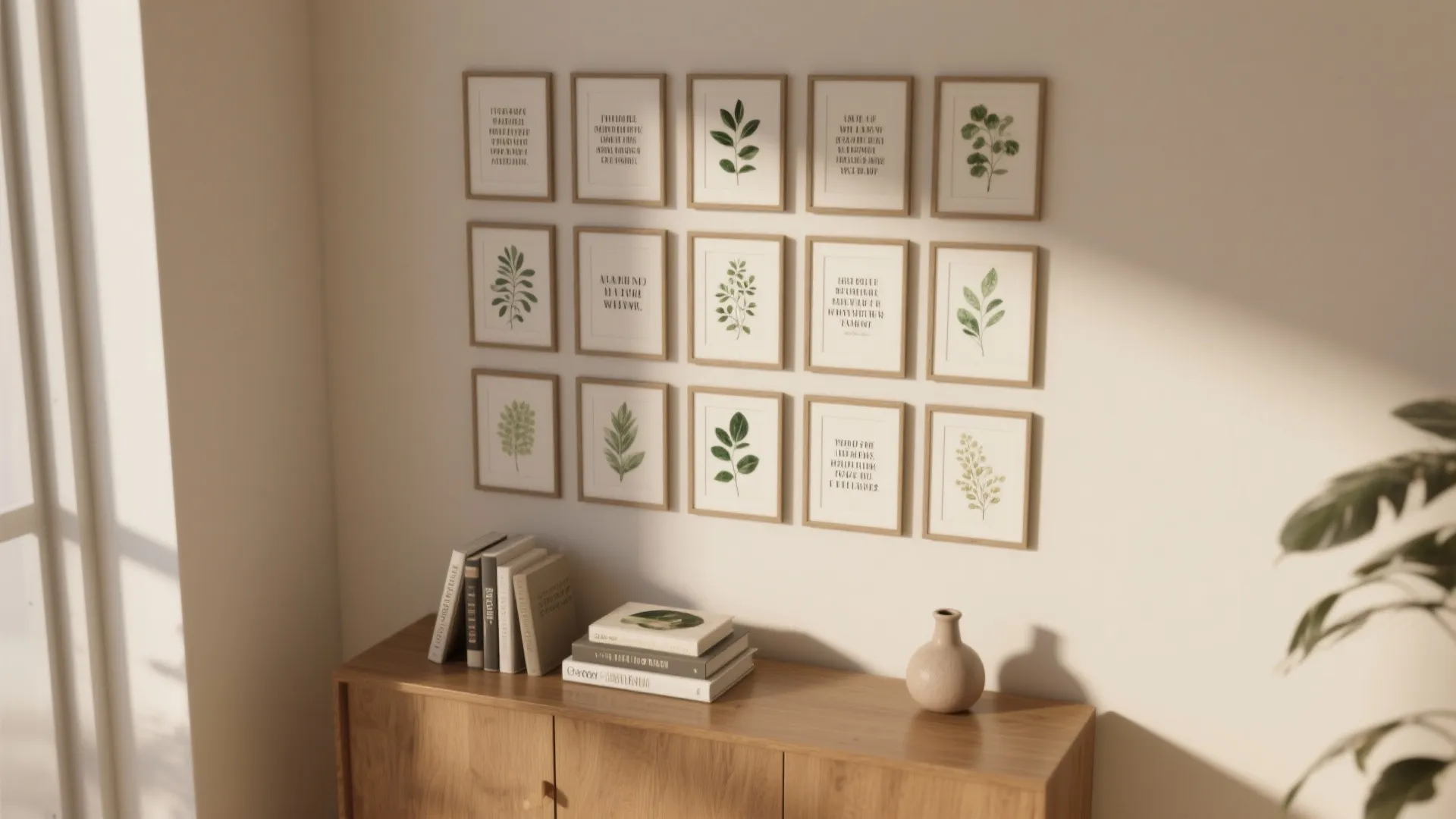 2. Gallery-Style Cluster of Small Decals