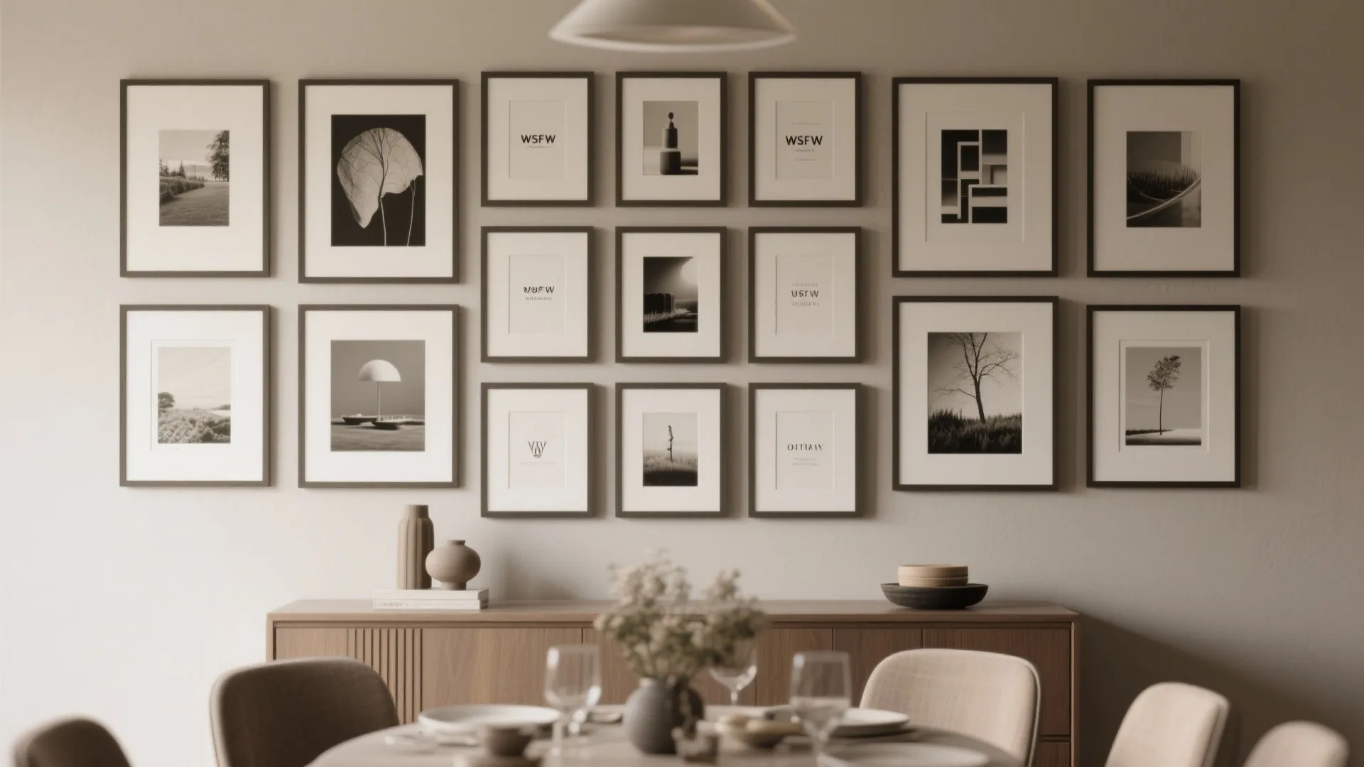 4. Gallery-style oversized collage