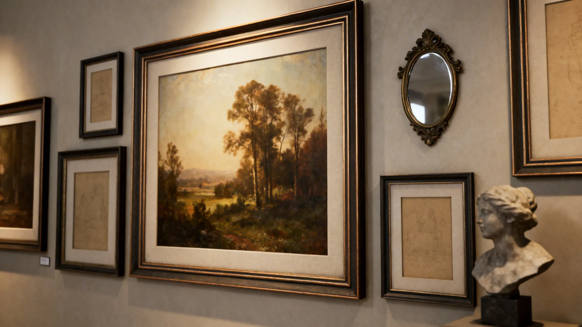 1. A gallery-like curated wall