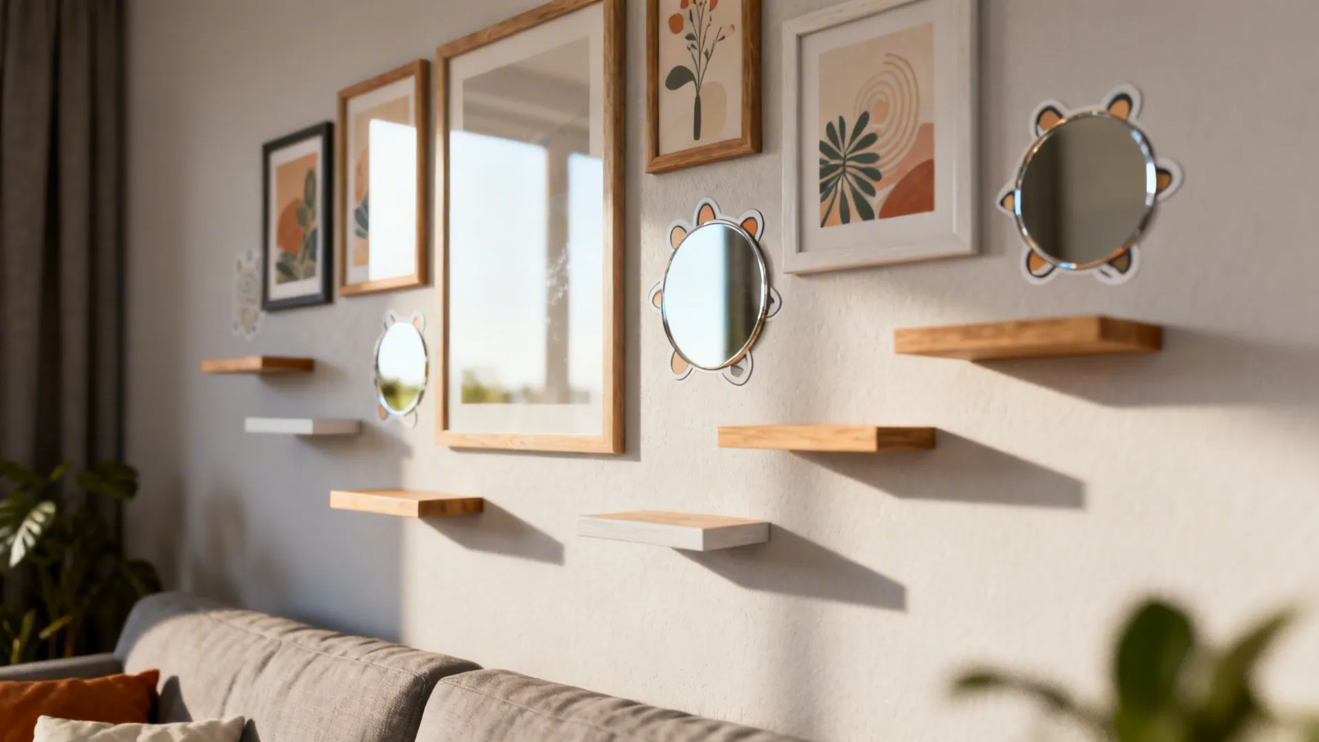 3: Gallery-style decals to replace cluttered frames