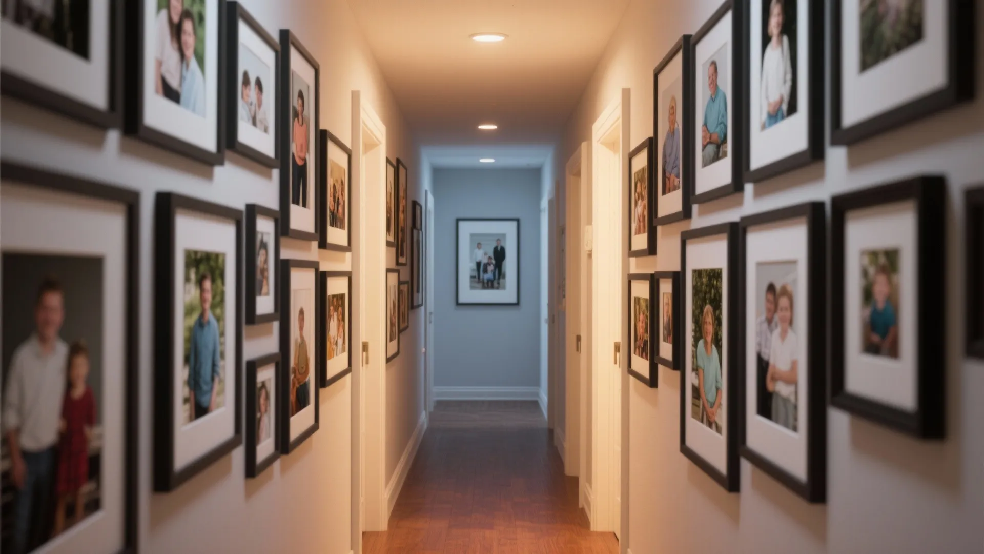 Gallery-Style Family Photo Wall