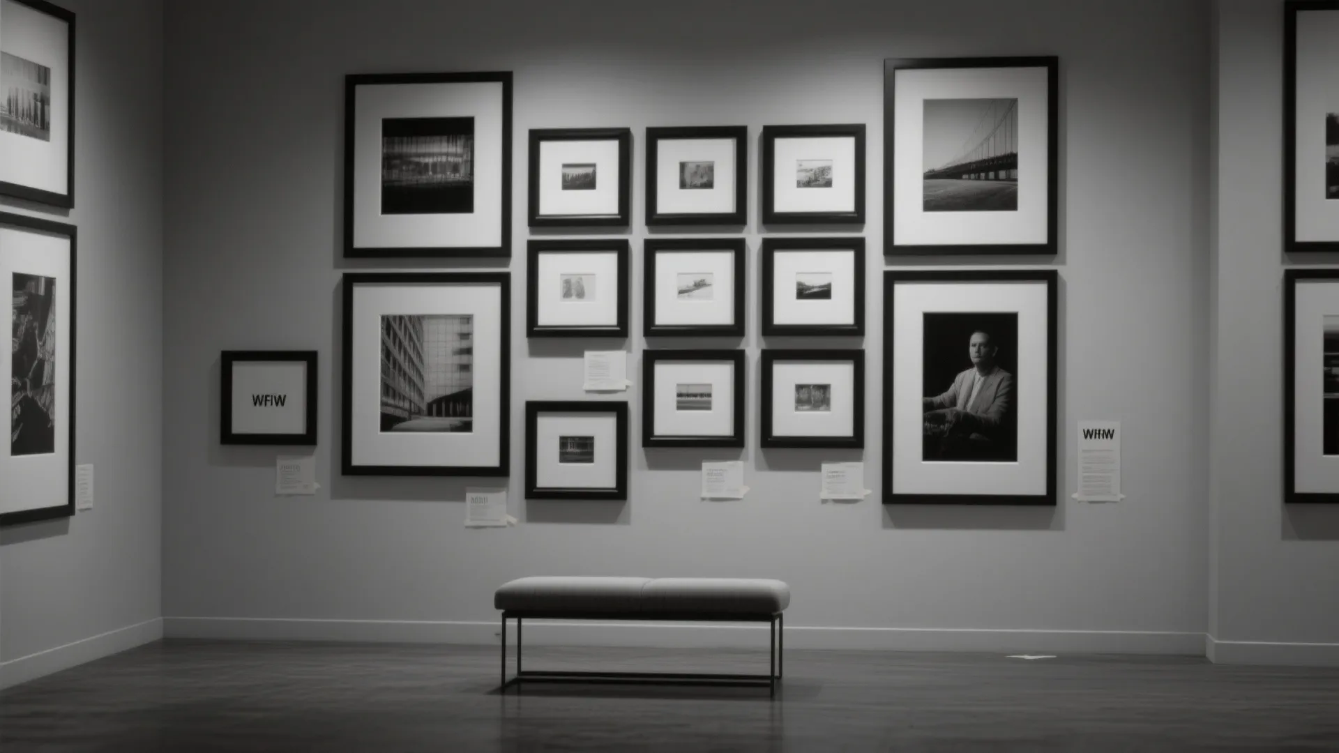 1. Graphic Monochrome Gallery Wall